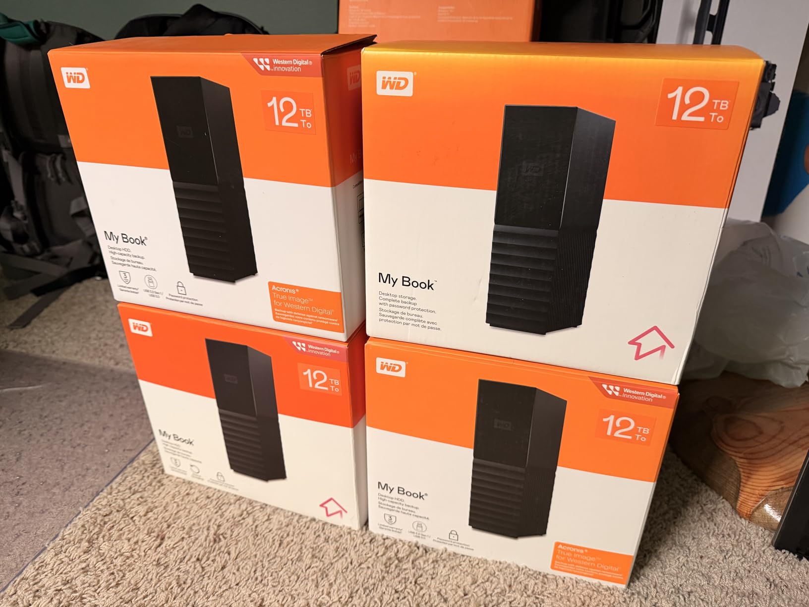 WD 12TB My Book Desktop External Hard Drive, USB 3.0, External HDD with Password Protection and Auto Backup Software - WDBBGB0120HBK-NESN customer photo 2