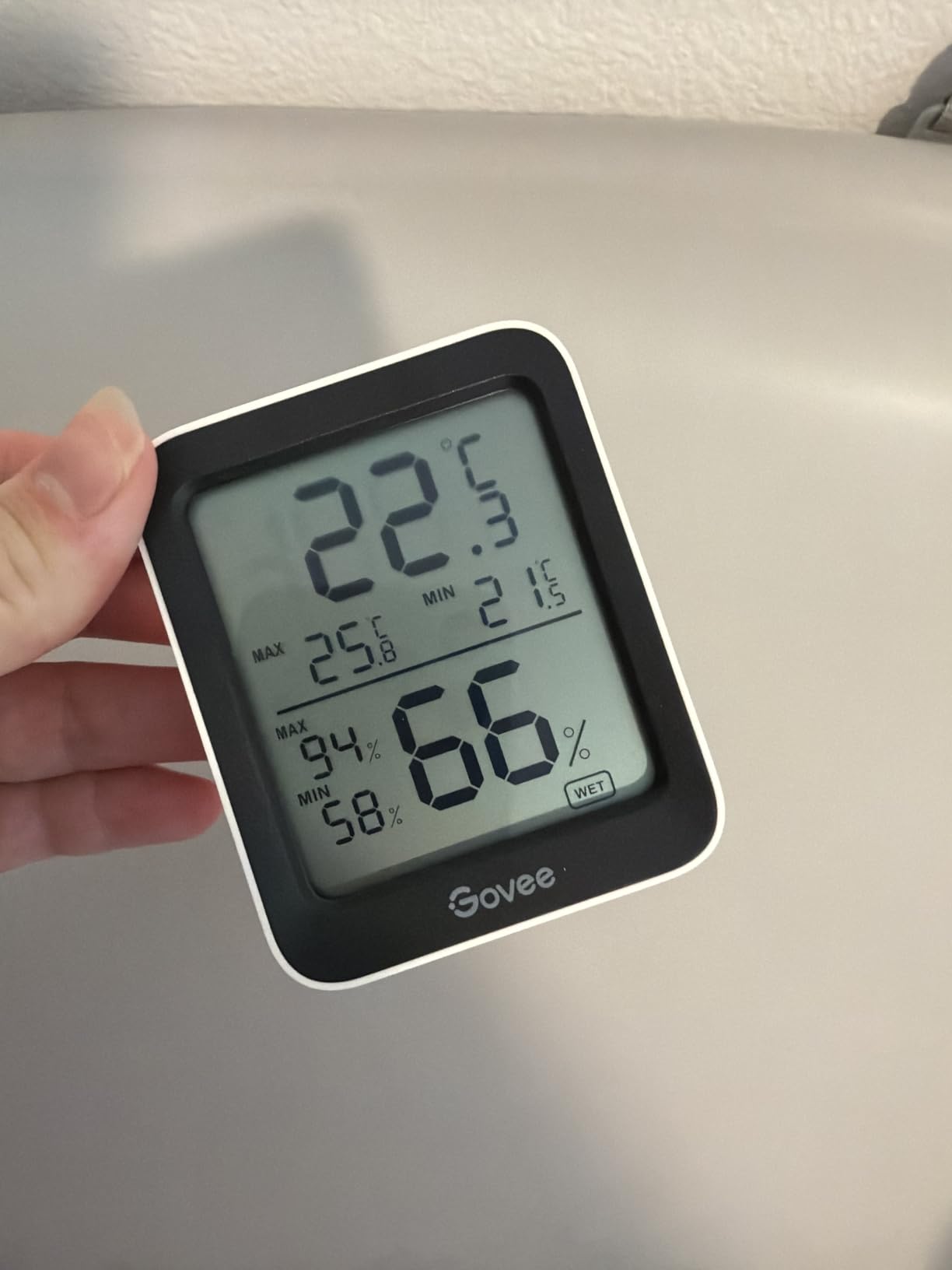 Govee Indoor Hygrometer Thermometer H5075 with Bluetooth App Control | Room Temperature Humidity Meter, 164ft Remote Monitor, Smart Alerts, 2 Years Data Storage Export, for Bedroom Wine Cellar customer photo 2