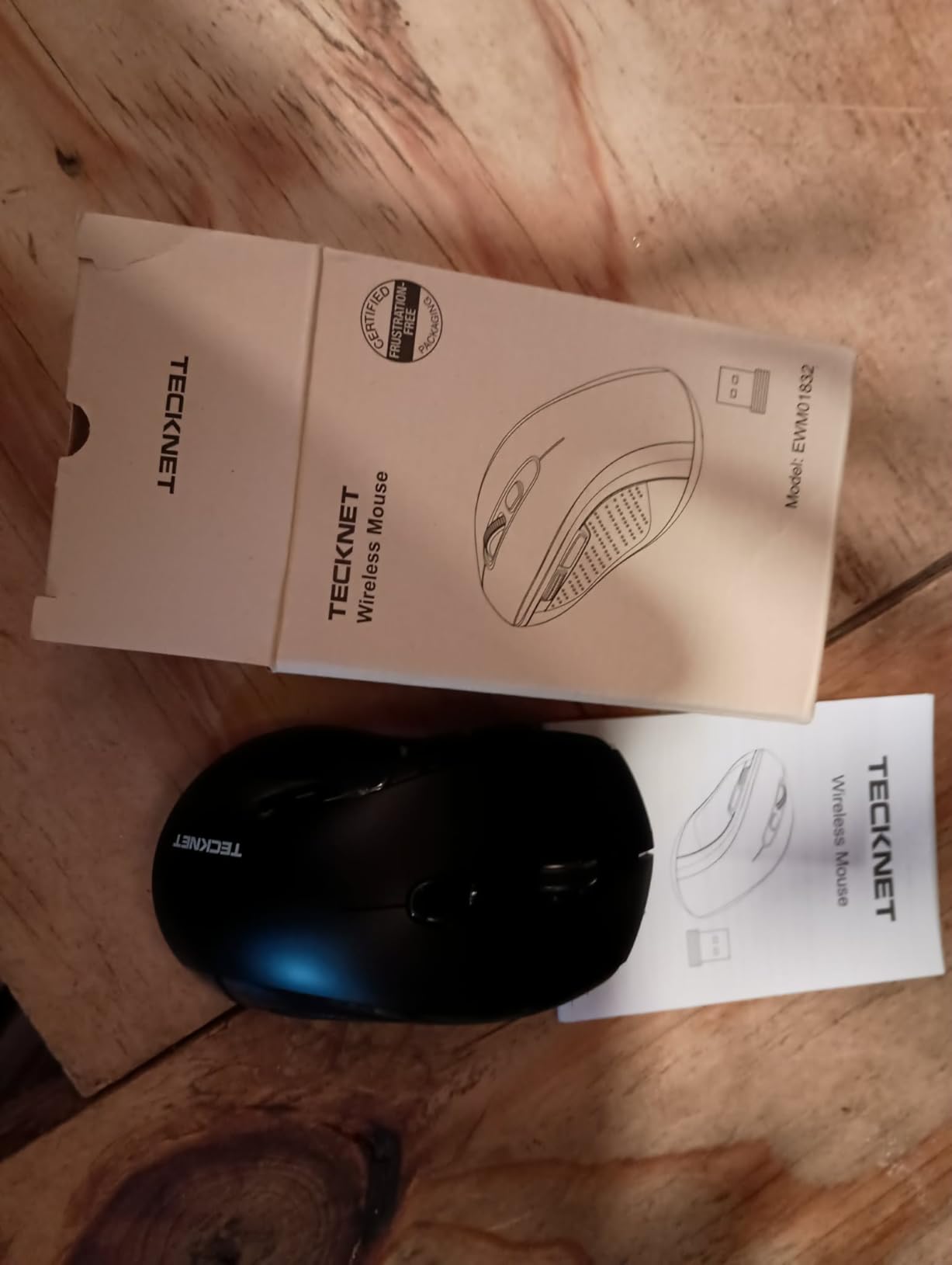 TECKNET Bluetooth Mouse, 4000DPI Wireless Mouse Bluetooth for Laptop 2-in-1 customer photo 1