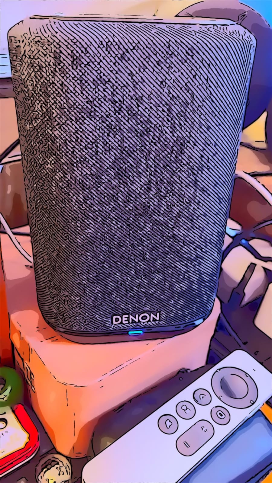 Denon Home 150 Wireless Smart Speaker - Compact Design, Wi-Fi & Bluetooth, HEOS Built-in, Alexa Built-in, Siri & AirPlay 2, Spotify Connect, Multi-Room Support, White customer photo 2