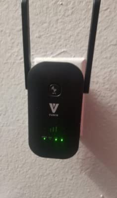 VANIN WiFi Range Extender -1200Mbps WiFi Repeater Wireless Signal Booster 2.4 & 5GHz Dual Band WiFi Extender with 2 Gigabit Ethernet Port, AP & Router Mode, 360°Full Coverage, Simple Setup customer photo 2