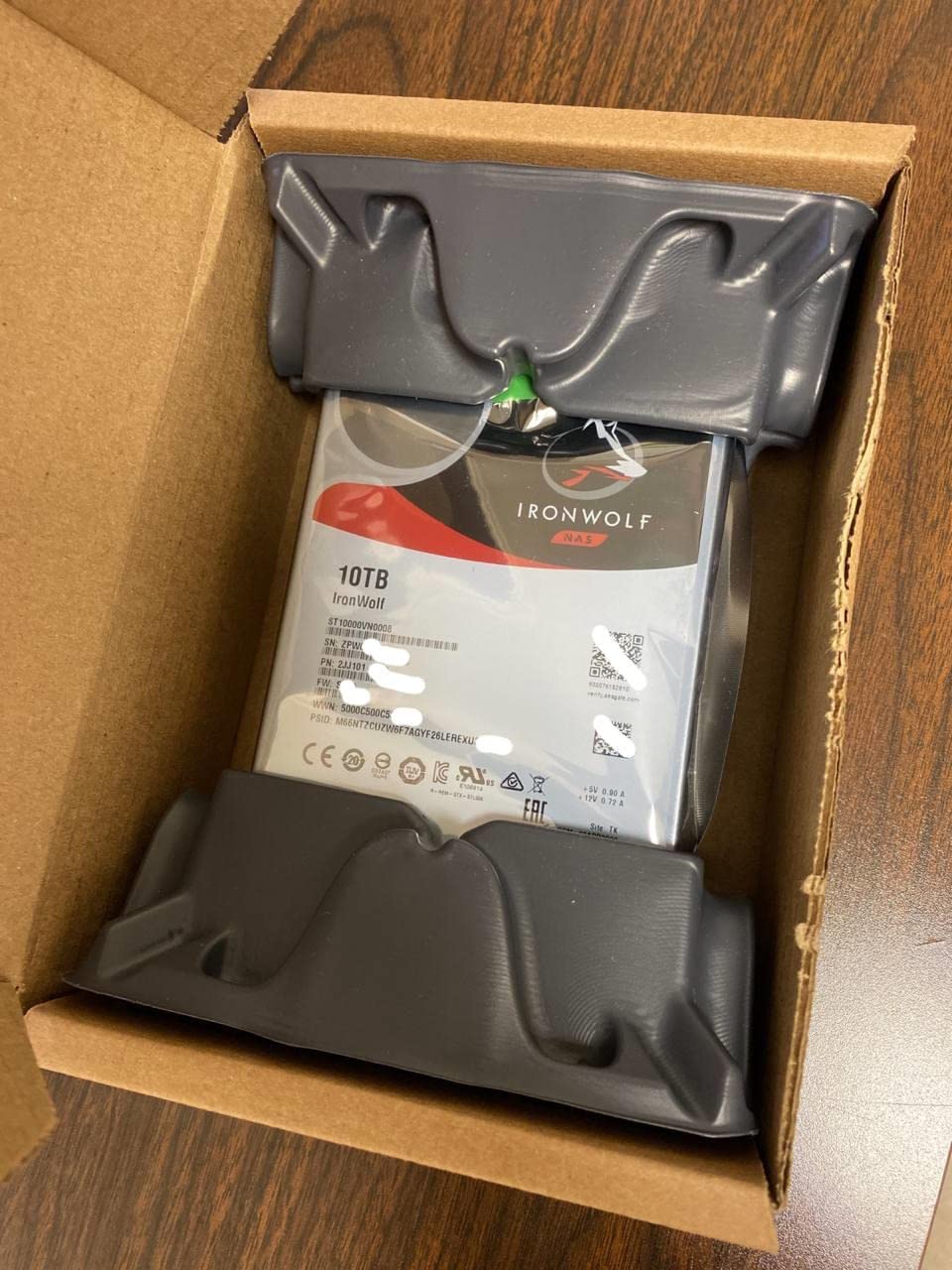 Seagate IronWolf 10TB NAS Internal Hard Drive HDD - CMR 3.5 Inch SATA 6Gb/s 7200 RPM 256MB Cache for RAID Network Attached Storage, with Rescue Service (ST10000VN0008) customer photo 1