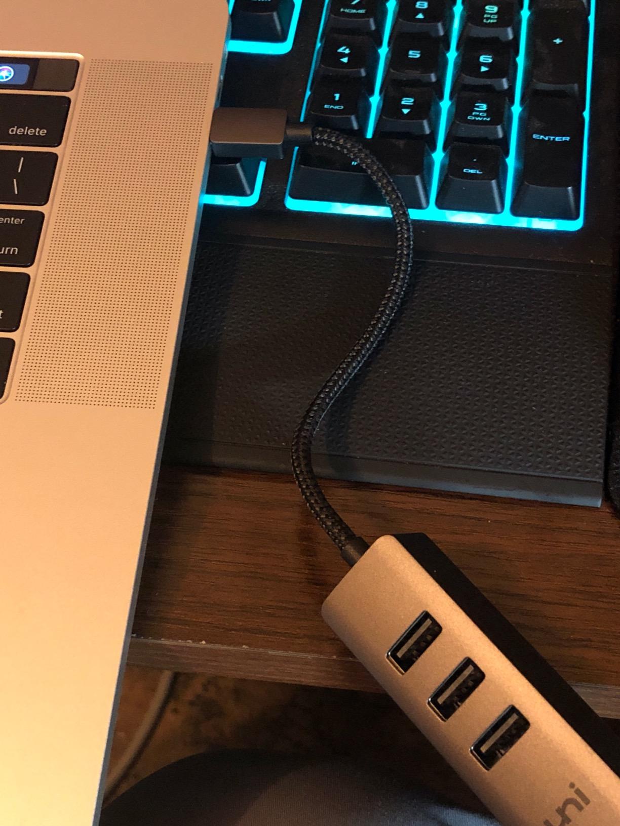 uni USB-C to Ethernet Adapter, USB C HUB Ethernet 1Gbps with USB 3.0 4IN1 customer photo 1