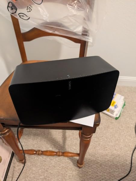 Sonos Five - Black - Wireless HiFi Speaker | Smart Orientation Sensing for Stereo or Mono | Use 2 as Home Theater Rears | AirPlay 2 | 3.5mm Line-In for Turntable customer photo 1