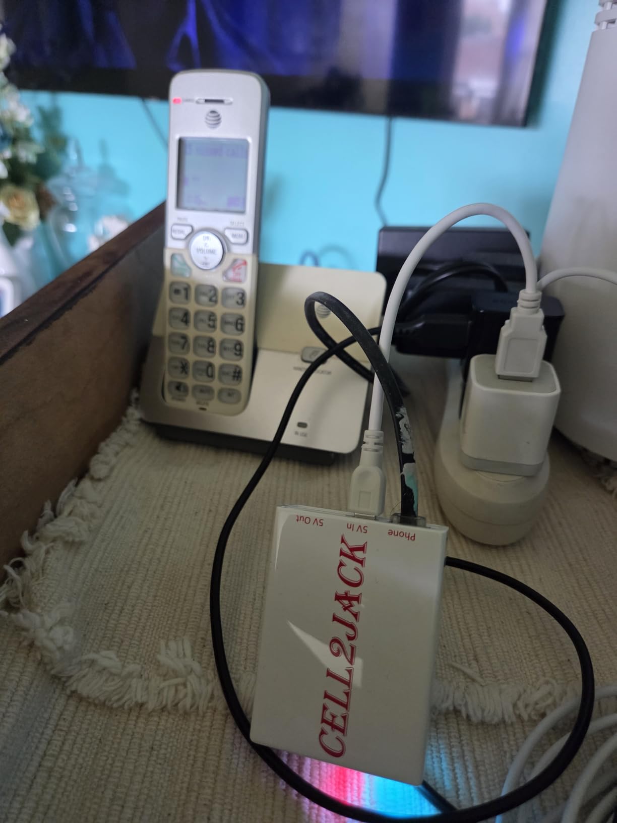 CELL2JACK - Cellphone to Home Phone Adapter, Make and Receive Cell Phone Call on Your landline Phone Free - Cell Phone to Landline Dock - Cell to Landline Converter customer photo 2