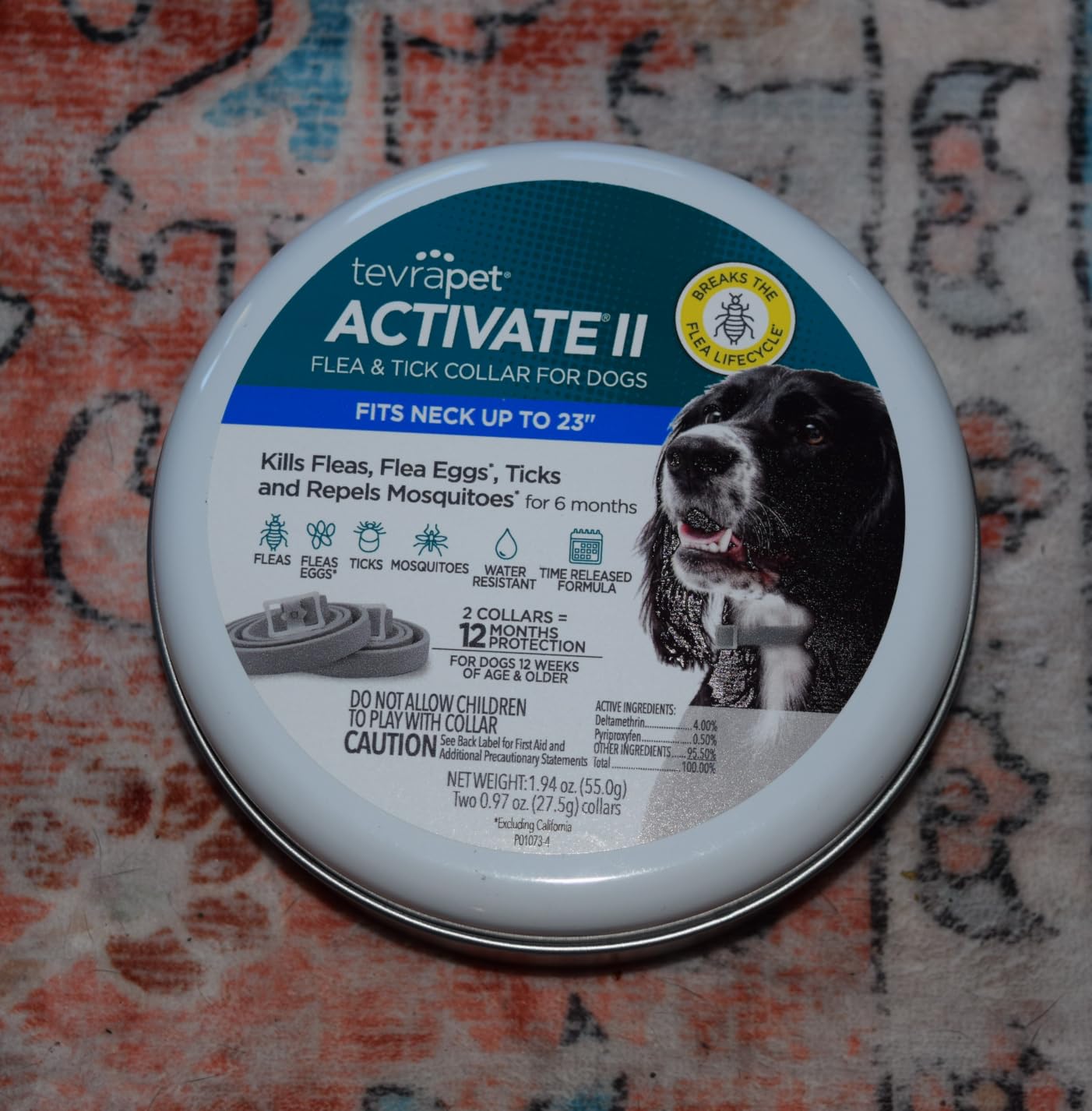 TevraPet Activate 2 Flea and Tick Collar, Large Dogs, 12 Month Prevention | Fast acting, safe, and waterproof protection against fleas, ticks, & mosquito. Made in the USA with renewable packaging. customer photo 2