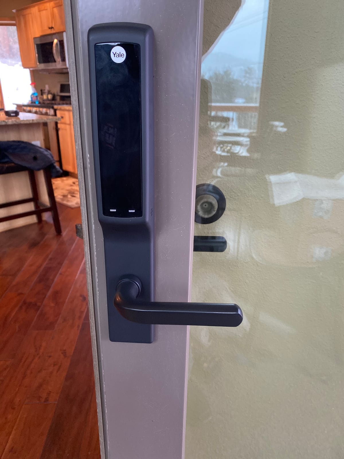 Yale Assure Lock Keypad for Anderson Patio Doors Handle with Wi-Fi, Black | Key-free entry, 9V battery back-up, Anderson A-Series and E-Series patio door compatible, Yale Access App control customer photo 2