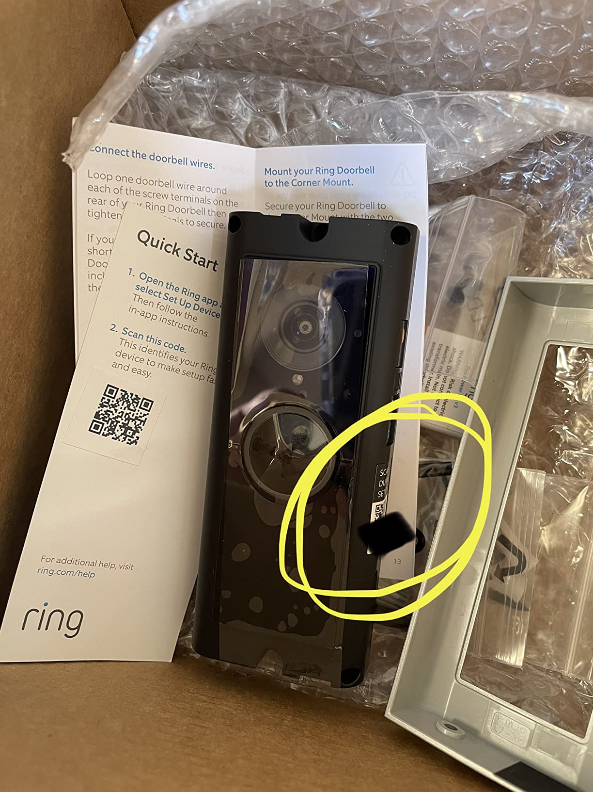 Ring Wired Doorbell Pro - Best-in-class hardwired doorbell camera with cutting-edge features (existing doorbell wiring required) (2021 release) customer photo 1
