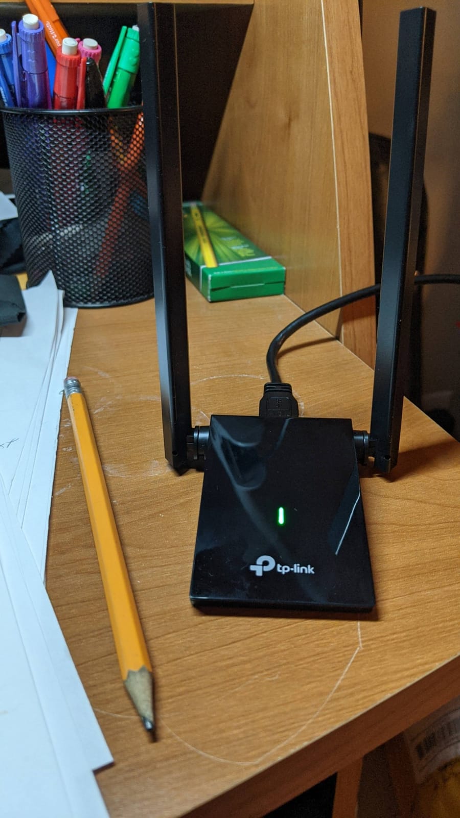 TP-Link USB WiFi Adapter for Desktop PC, AC1300 Dual High Gain Antenna | Dual Band WiFi Dongle, 2.4/ 5GHz PC WiFi Antenna, USB Wireless Adapter- Support Win11/10, Mac OS 10.9-10.14 (Archer T4U Plus) customer photo 1