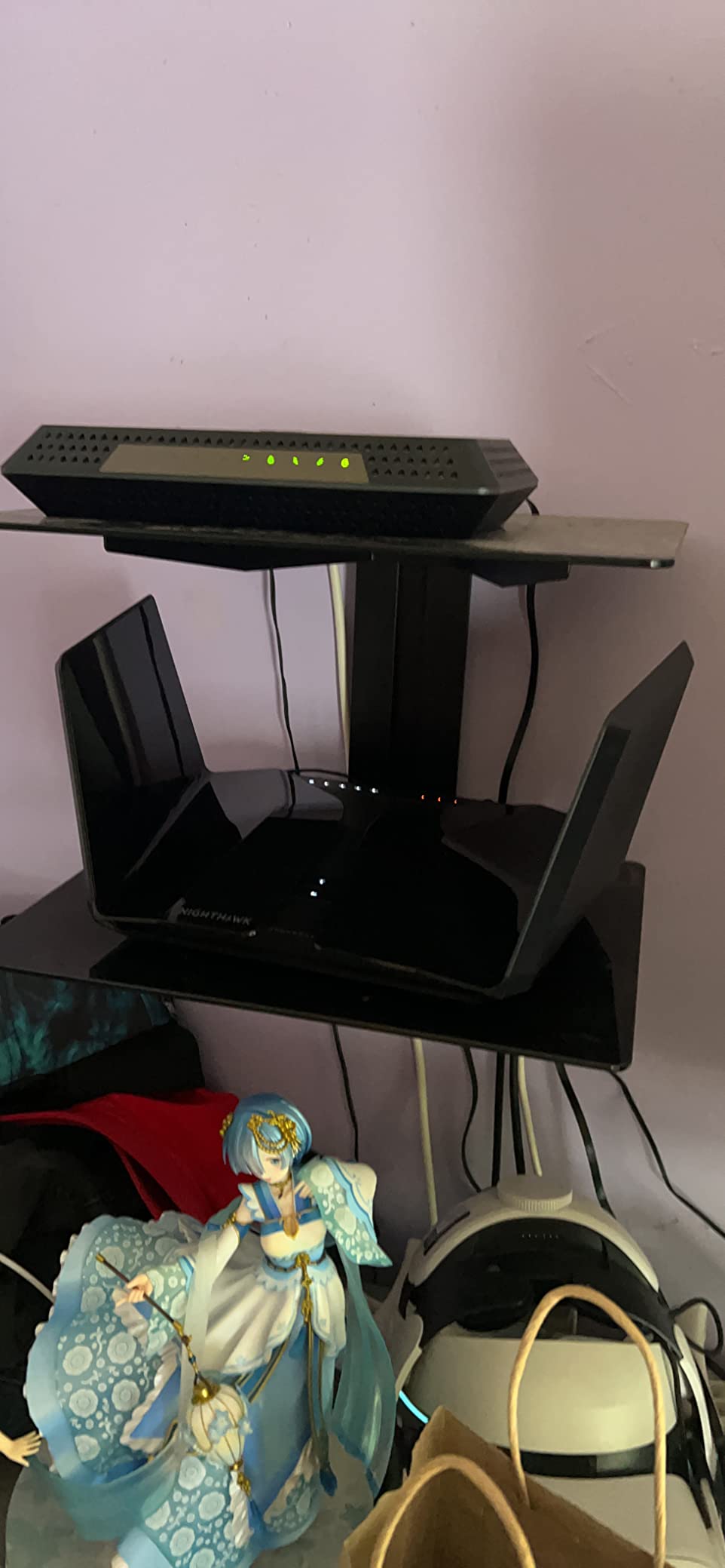 NETGEAR Nighthawk WiFi 6E Router (RAXE500) - Security Features, 12-Stream Gigabit Router AXE11000 Tri-Band Wireless Speed (Up to 10.8Gbps), New 6GHz Band, Coverage up to 3,500 sq. ft, 60 Devices customer photo 1