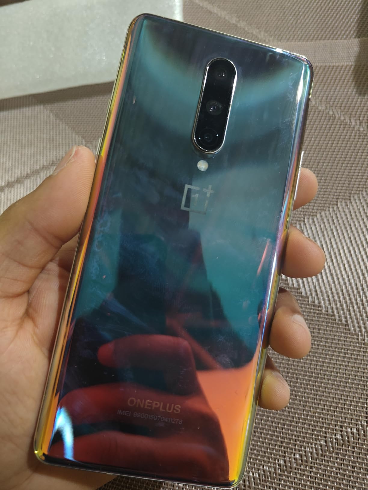 OnePlus 8 5G, 128GB + 8GB RAM, Interstellar Glow - Unlocked (Renewed) customer photo 1