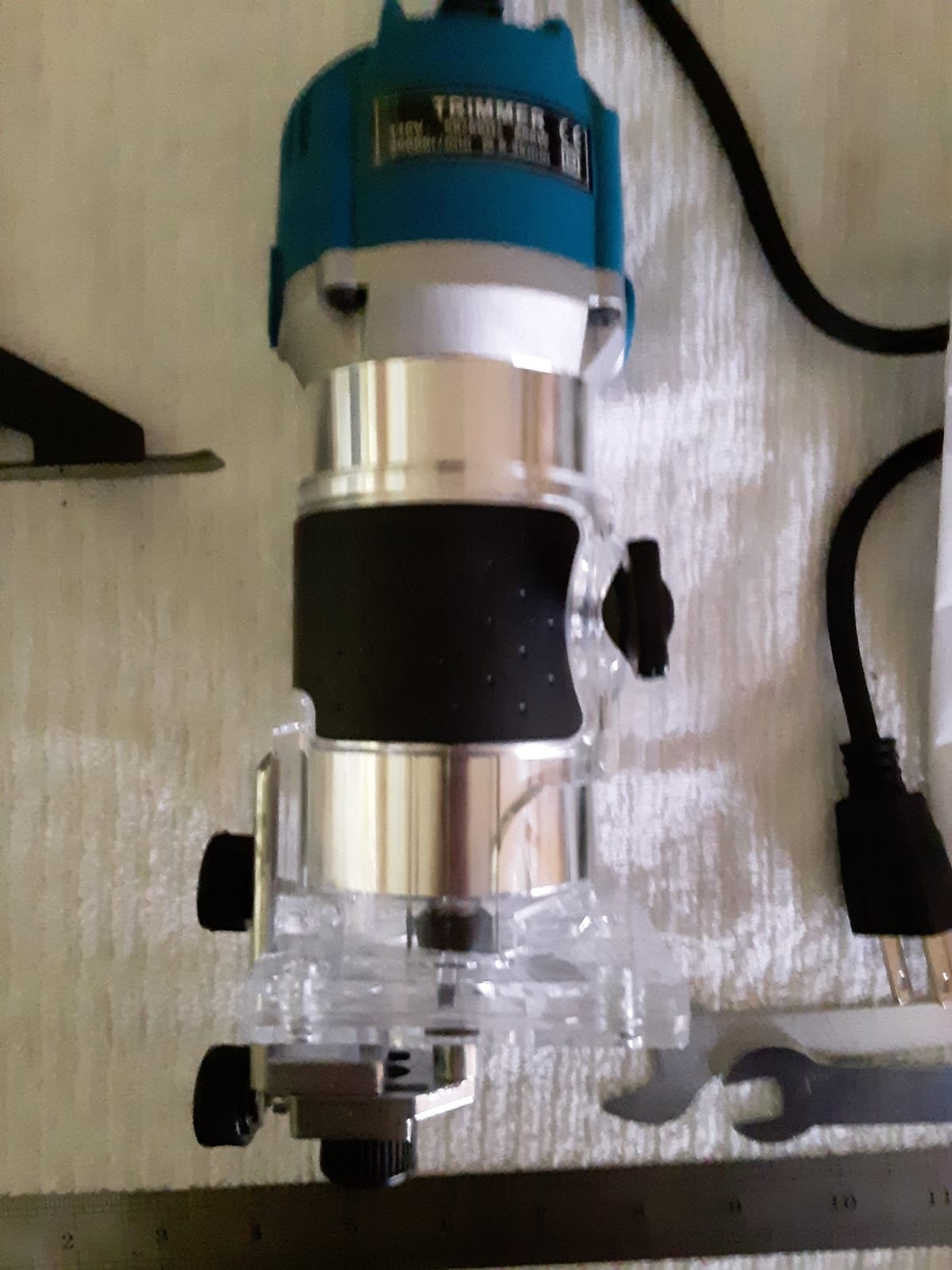 Router Tool, Wood Router Trimmer Power Electric Hand Trim Palm Woodworking Laminate Milling Engraving Joiner Tool for Slotting Carving 800W 30000R/MIN customer photo 2