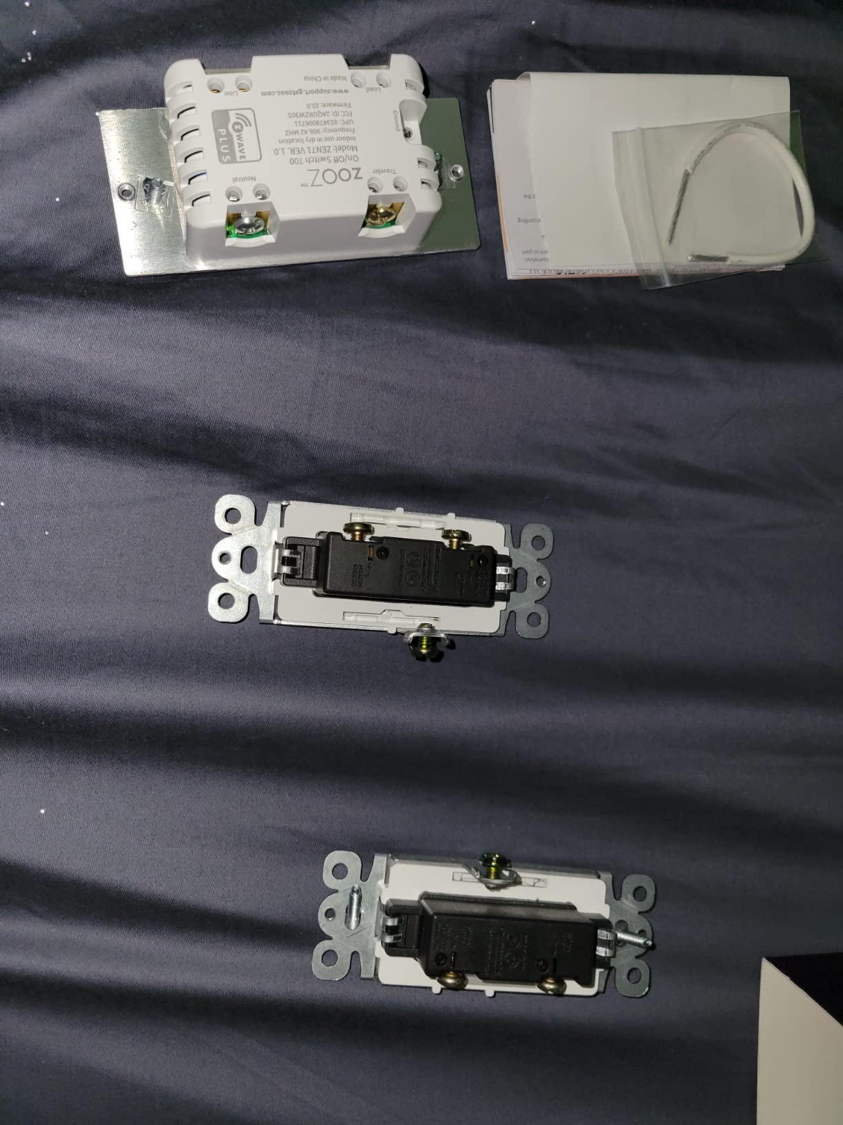 Zooz 800 Series Z-Wave Long Range On/Off Switch ZEN71 800LR, White | Direct 3-Way (No Add-On Switch Needed) | Z-Wave Hub Required customer photo 1
