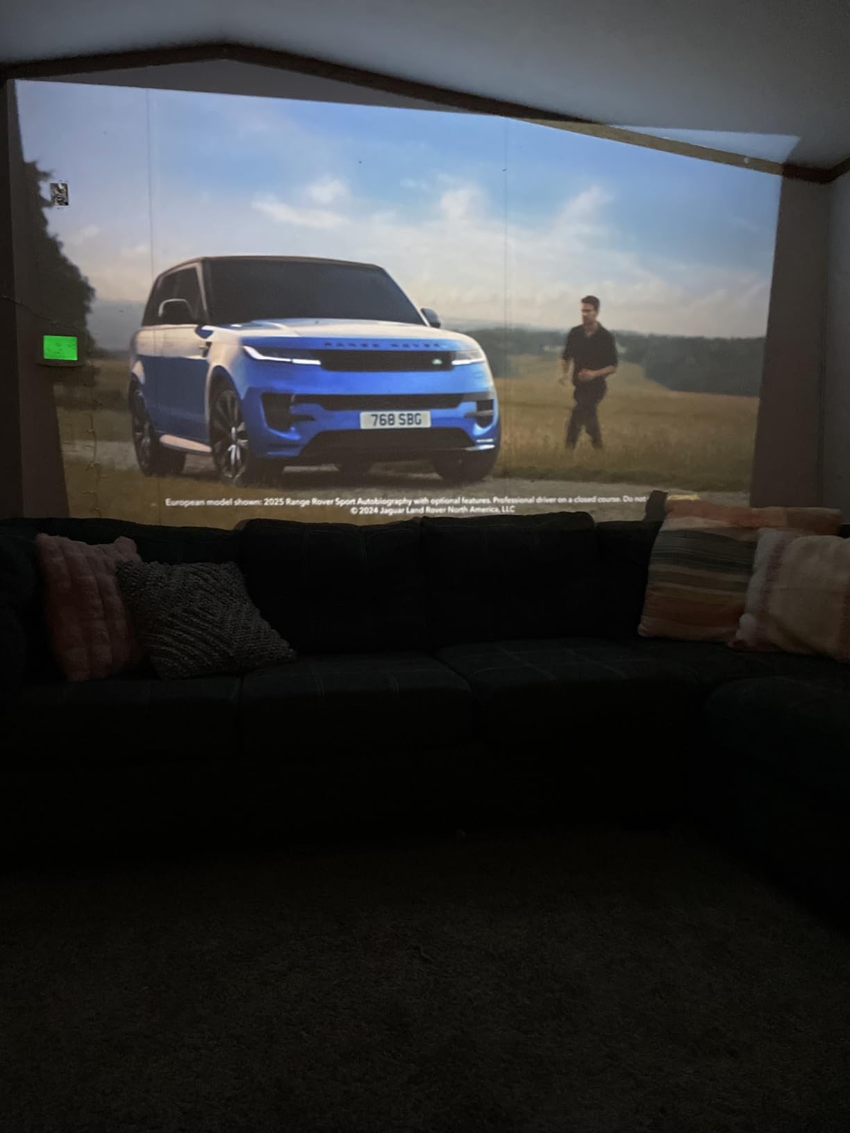 NISOO Mini Projector with WiFi and Bluetooth, 1080P Outdoor Movie Projector customer photo 2
