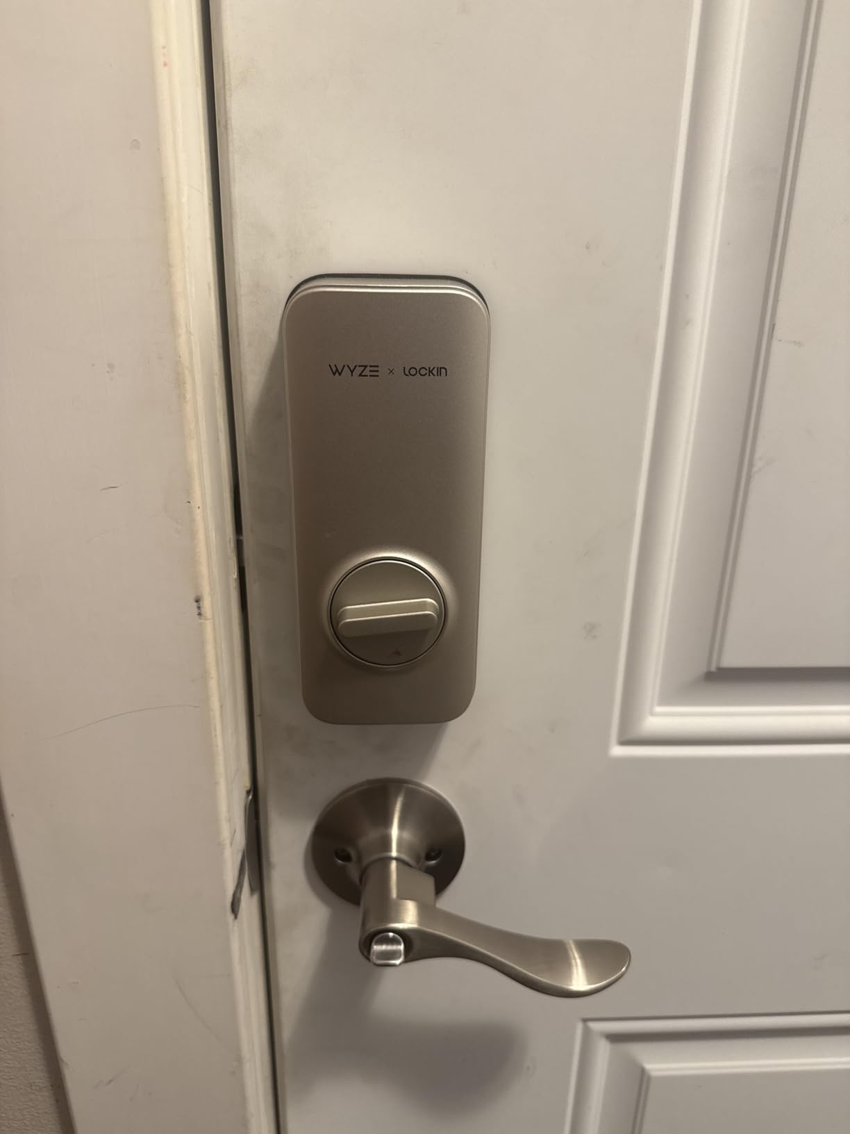 Wyze Auto-Lock Bolt, Fingerprint Keyless Entry Door Smart Bluetooth Deadbolt Replacement, Backlit Keypad, IPX5 Weatherproof, in-App History and Scheduled Access, BHMA, UL 20-Min Fire Rated customer photo 2