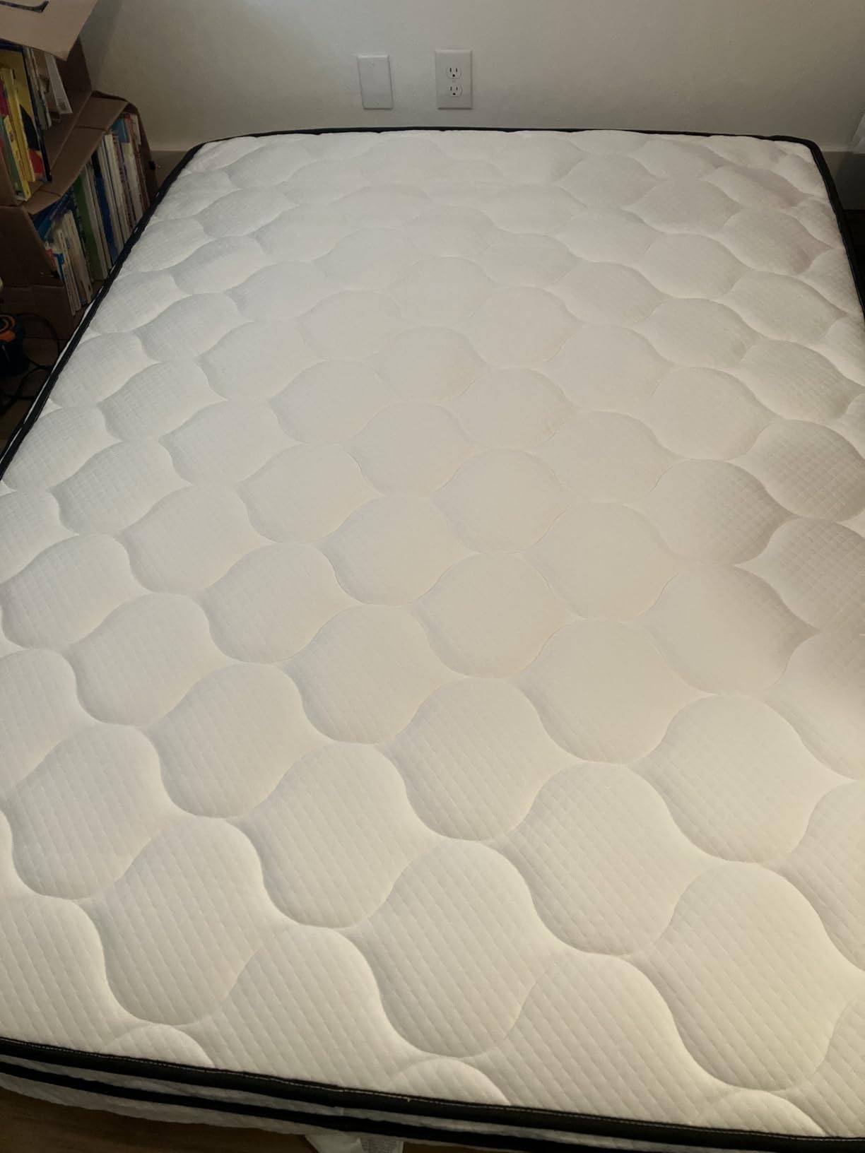FDW | 10 Inch Queen Mattress | Medium Firm | Gel Memory Foam | White | Dual Construction | Pressure Relief, Cooling Foam, Removable and Washable Cover | Bed in a Box, CertiPUR-US Certified customer photo 1