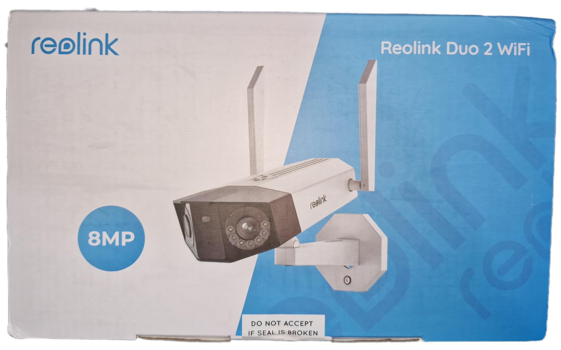 REOLINK 4K 8MP Security Camera Outdoor Dual Lens 180 Degree Duo 2 WiFi | Dual-Band WiFi 6, No Subscription Local Storage, Color Night Vision, Smart Human/Vehicle/Pet Detection, Plug-in Power customer photo 1