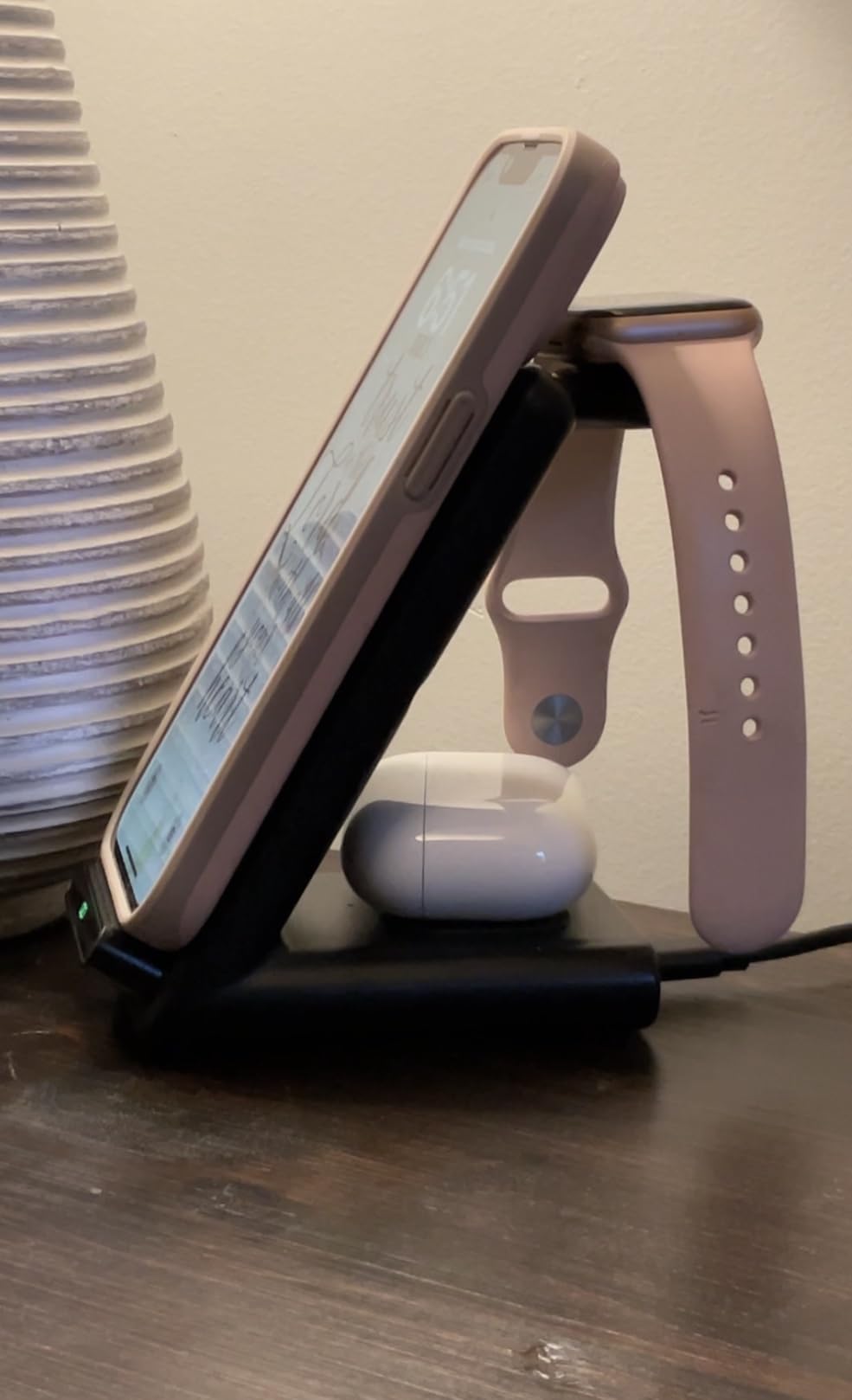 Wireless Charging Station,3 in 1 Charging Stand for Apple Multiple Devices customer photo 2