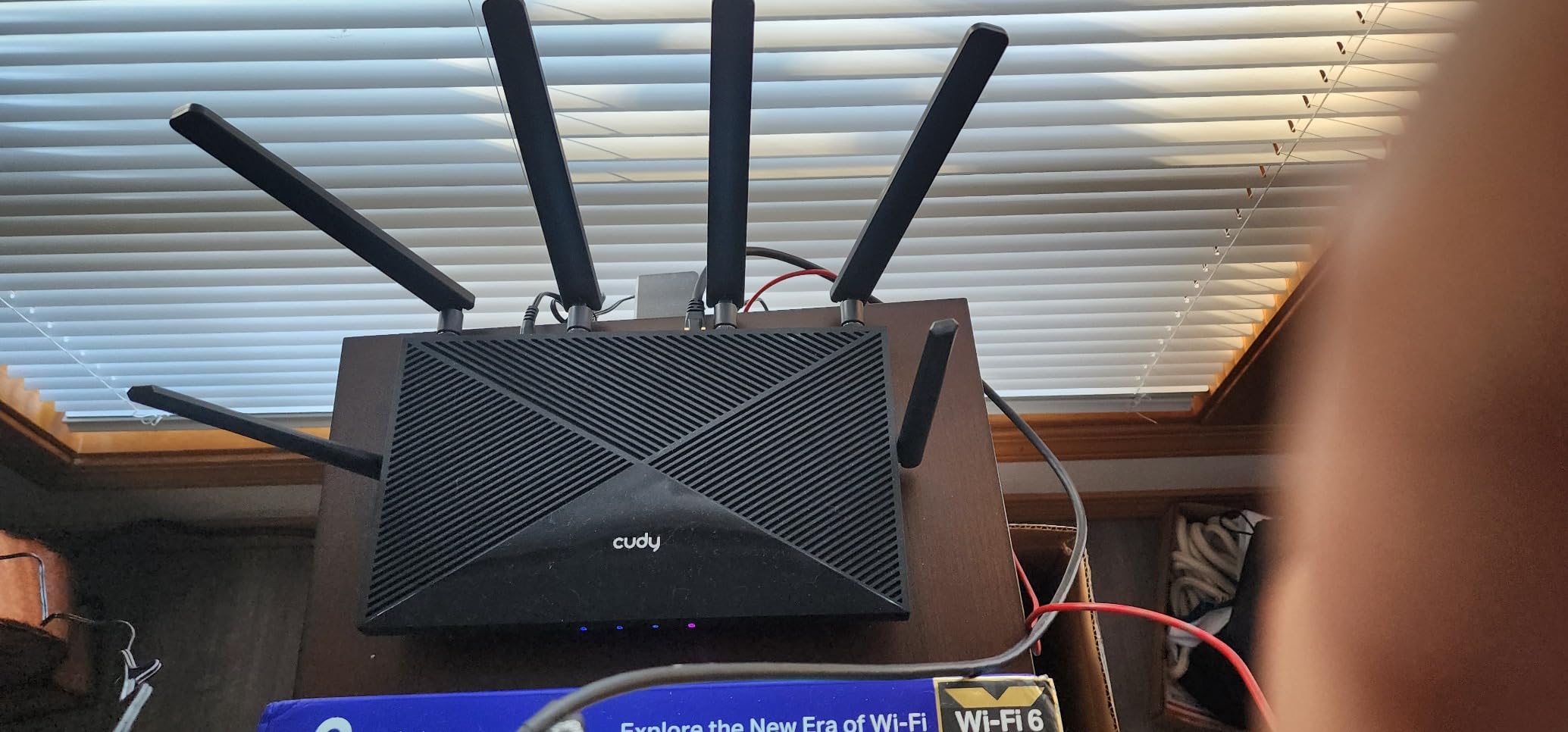 Cudy 5G NR AX3000 Wi-Fi 6 Router, 4X GE, Dual SIM, SA/NSA, P5 customer photo 1