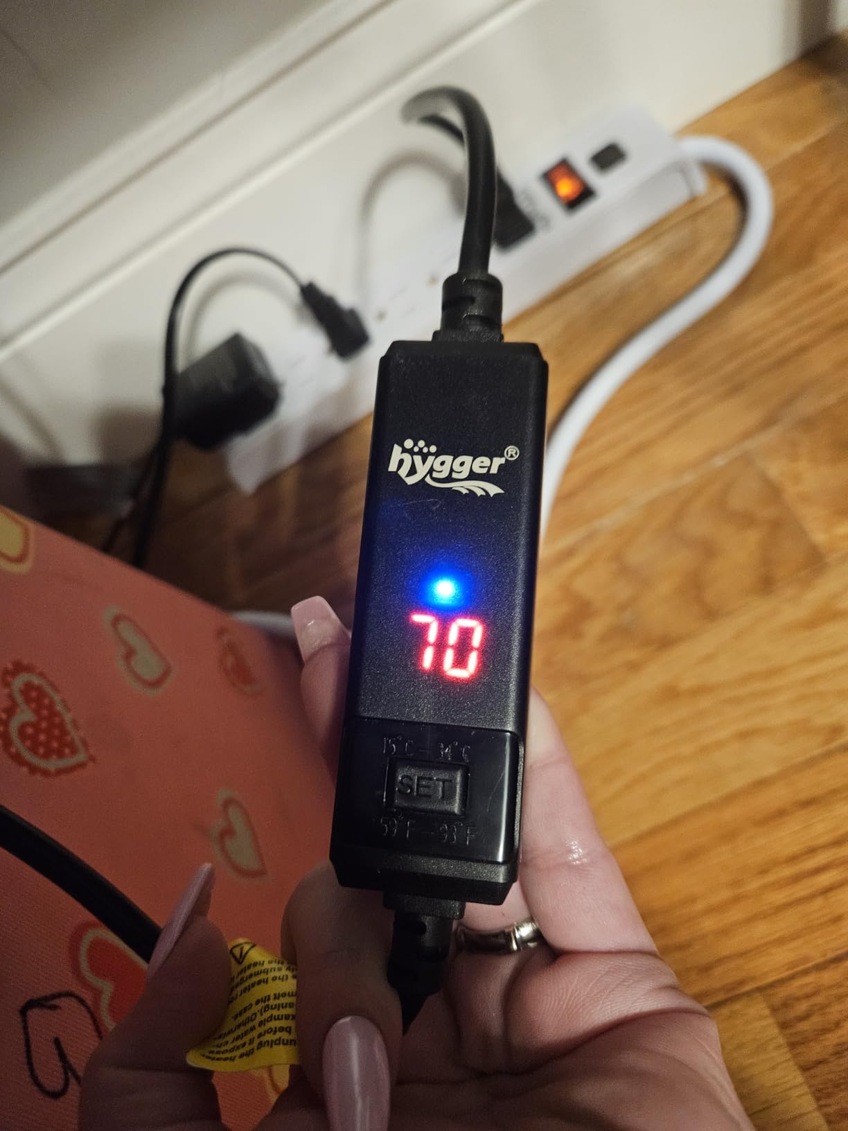 hygger Small Aquarium Betta Heater, Submersible Fish Tank Heater 10W/25W/50W/100W with LED Digital Display, Suitable for Marine Saltwater and Freshwater up to 5/10/16/26 Gallon customer photo 1