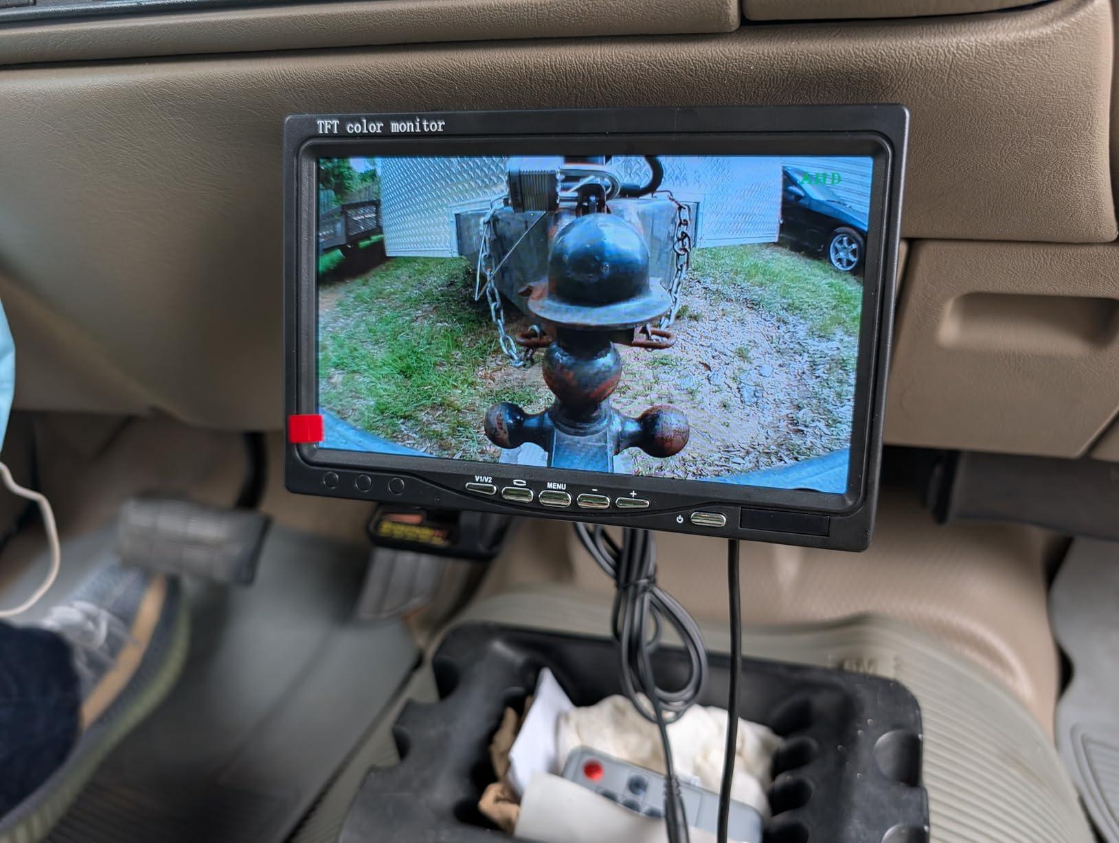 eRapta Backup Camera for Truck 7''HD 2K Front/Rear View Monitor kit | IP69 Waterproof Night Vision DIY Grid Lines for Car RVs Trucks Tractors Bus Semi-Trailers Pickup AYYY7 customer photo 2