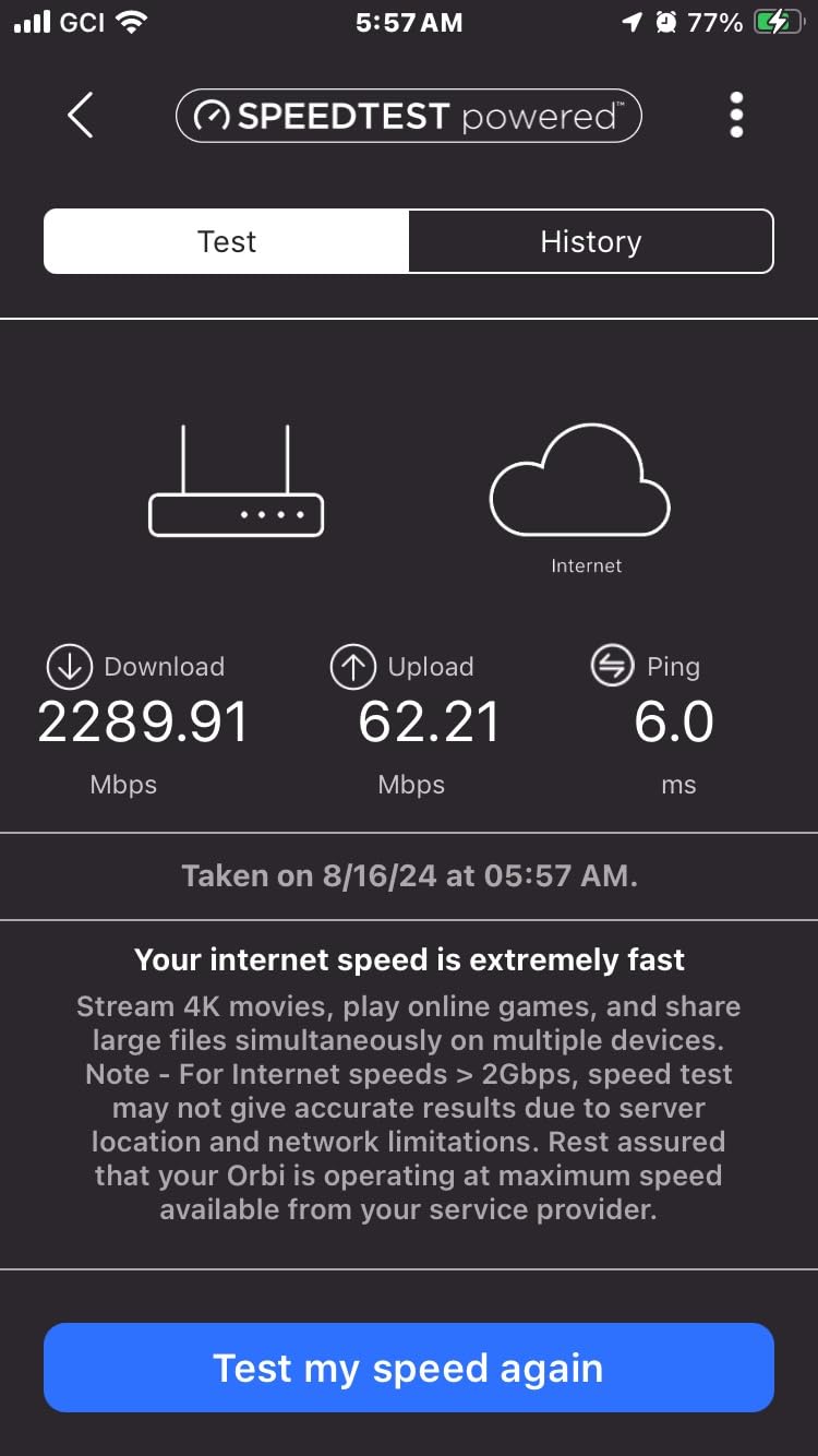 NETGEAR Nighthawk WiFi 6E Router (RAXE300) Renewed - AXE7800 Tri-Band, 7.8 Gbps, 8-Streams, 2,500 sq ft, 40 Devices customer photo 1