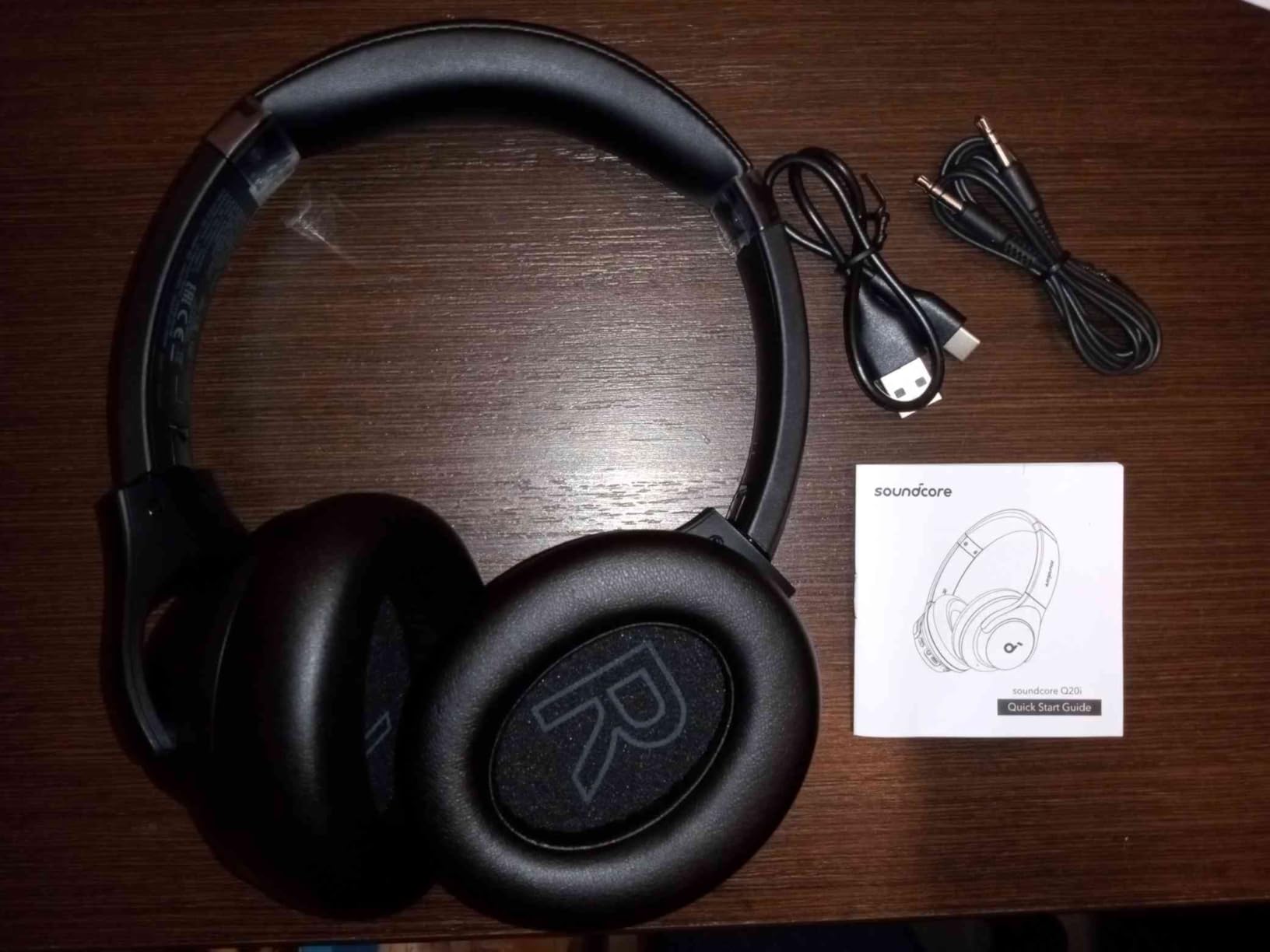 Soundcore by Anker Q20i Hybrid Active Noise Cancelling Headphones, Blue customer photo 2