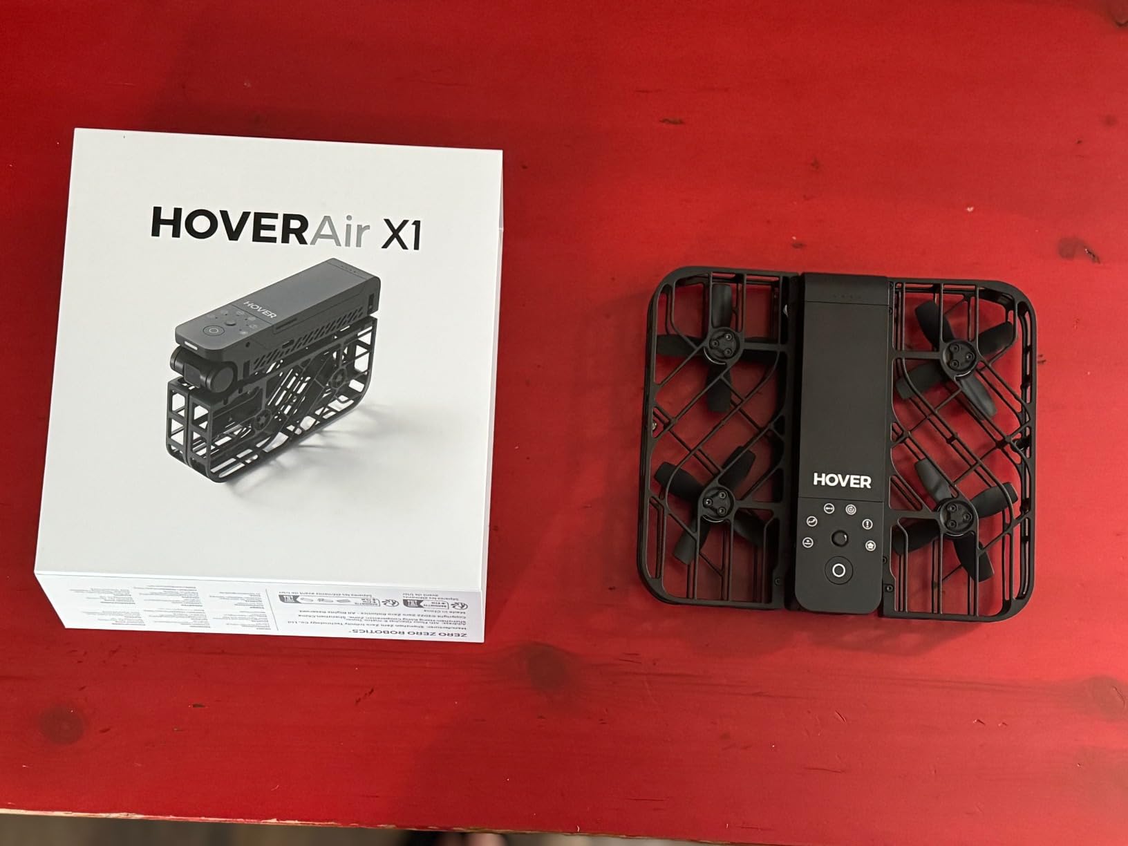 HOVERAir X1 Drone with Camera, Follow-me Drone with Self-Flying Mode | Foldable Mini Drone with HDR Video Capture, Palm Takeoff, Intelligent Flight Paths, Hands-Free Control Black (Combo) customer photo 2
