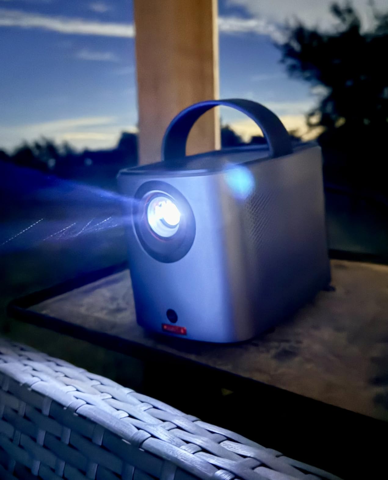 Anker Nebula Mars 3 Air Portable Outdoor Projector, Built-In Battery | Google TV, 1080p, 400 ANSI Lumen, 2.5H Playtime, Netflix Officially Licensed, Dolby Digital Sound, 150