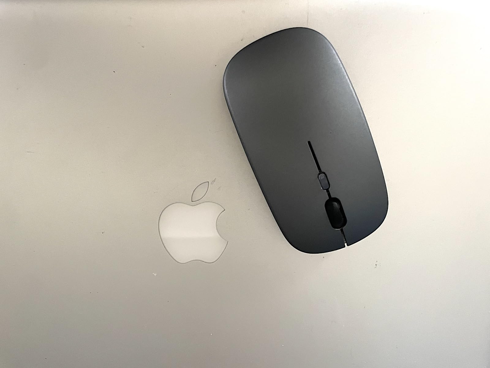 Guiheng Wireless Bluetooth Mouse, LED Dual Mode Rechargeable Silent Slim Laptop Mouse (BT5.2+USB Receiver) customer photo 1