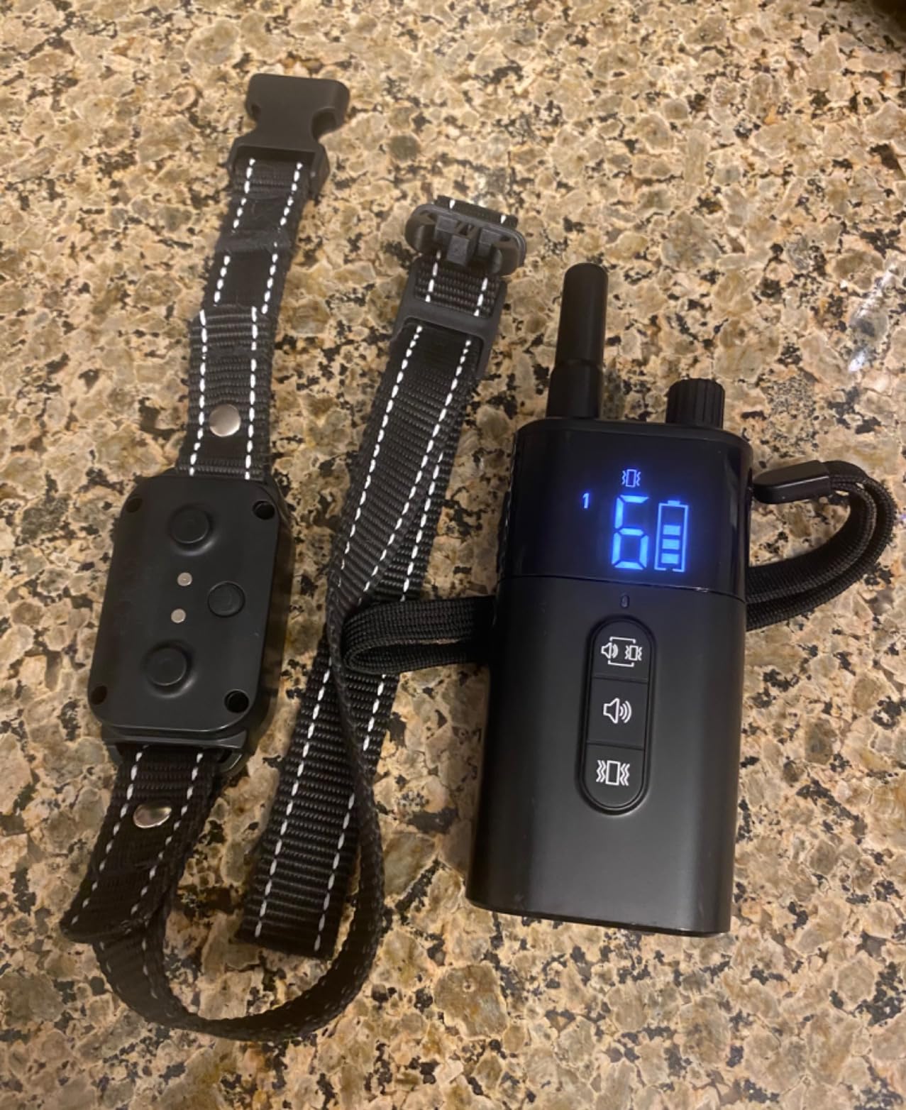 No Shock Dog Training Collar with Remote 3300FT, Dog Vibration Collar with Controller Beep and Vibrate Only, Safe Lock Waterproof Rechargeable Vibrating Collars for Dogs(15-120 lbs)-No Prongs customer photo 2