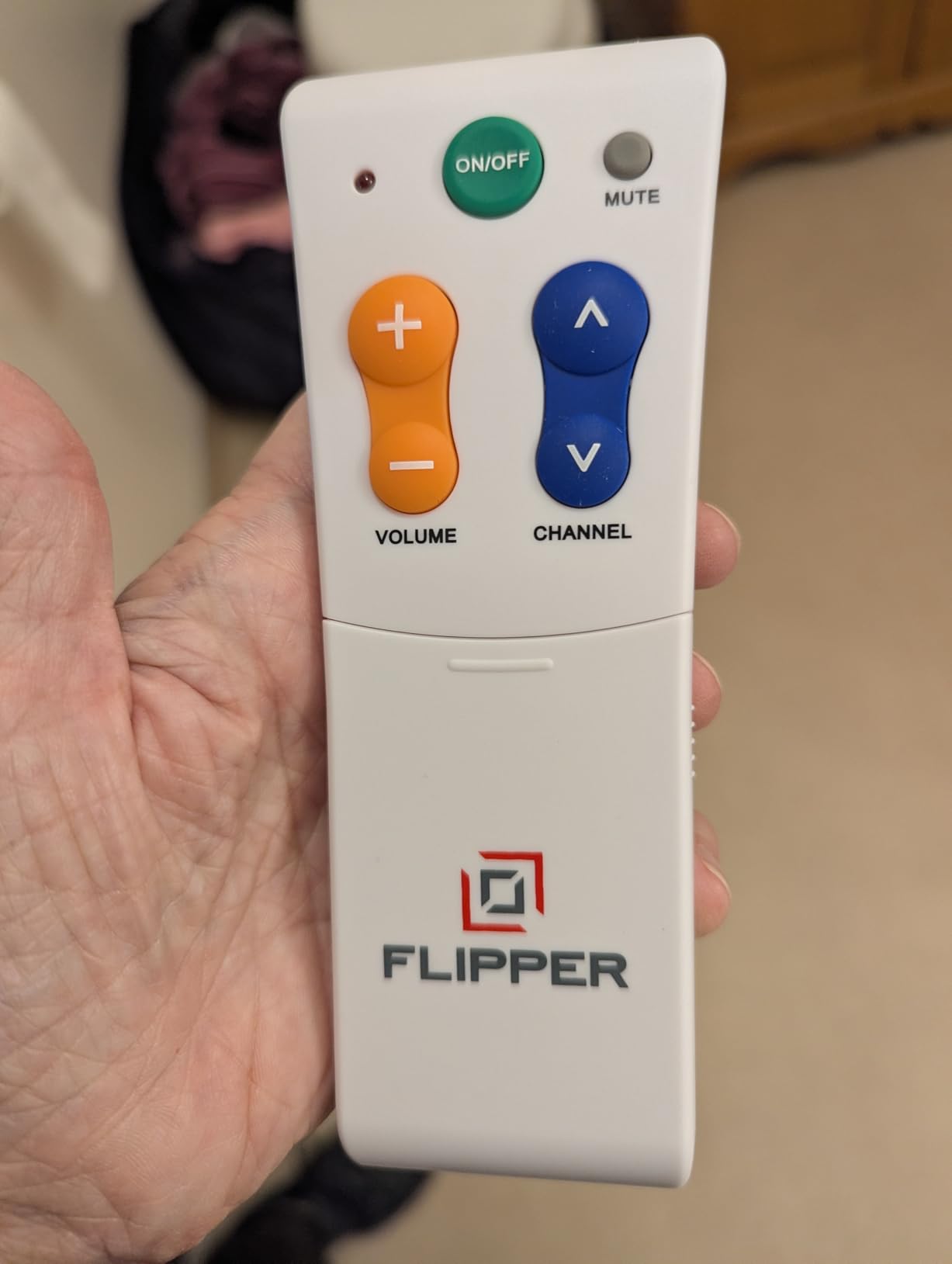 Flipper Big Button TV Remote for Seniors - Large Color-Coded Buttons for Low Vision customer photo 1