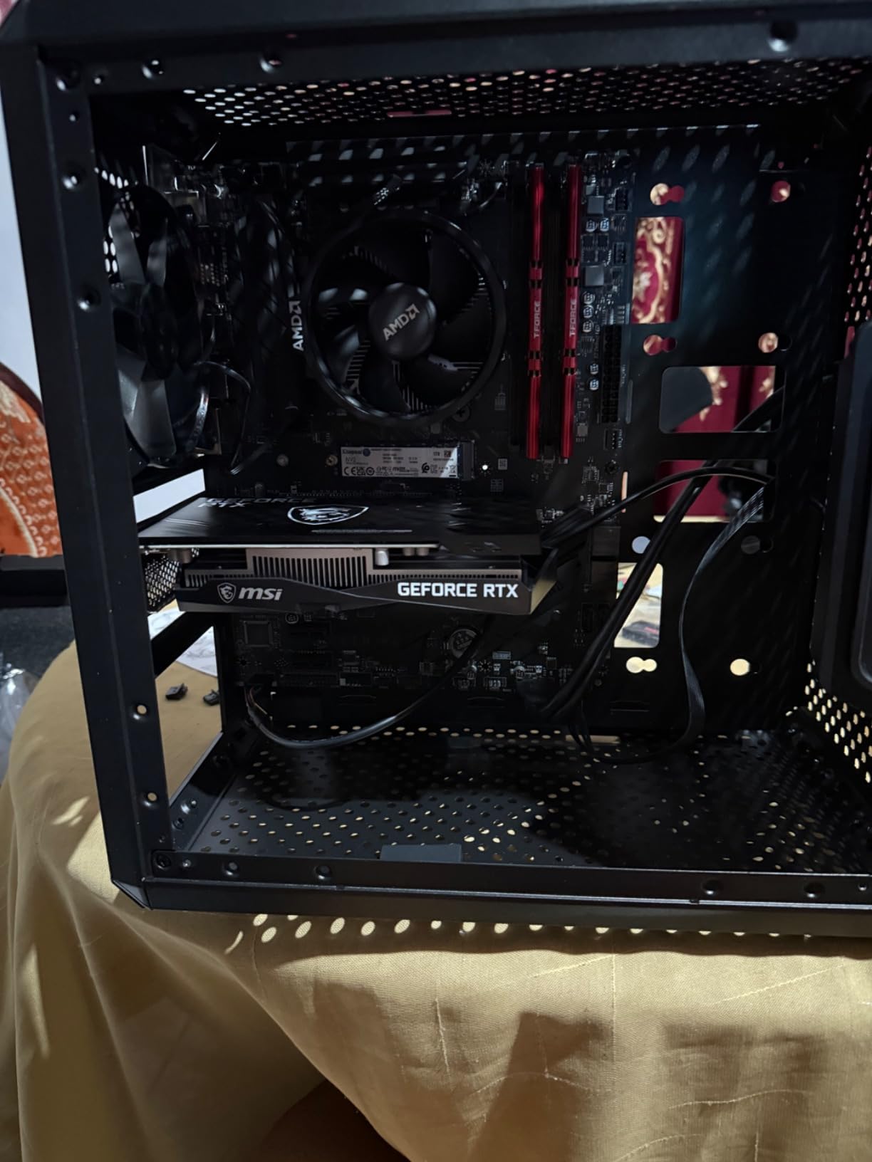 msi Gaming GeForce RTX 3050, Desktop, 6G Graphics Card (Nvidia, 96-Bit, Boost Clock: 1507 MHz, 6GB GDDR6 14 Gbps, HDMI/DP, Ampere Architecture) customer photo 2