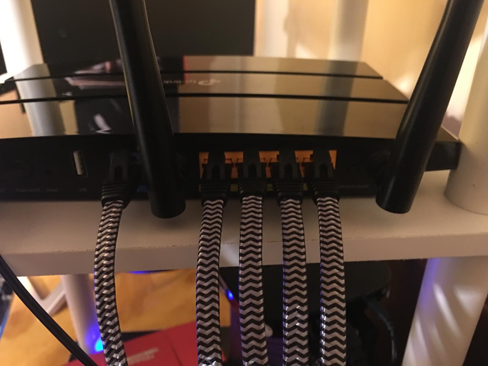 Cat 7 Flat Ethernet Cable 6.6FT, 10Gbps, Braided, Shielded (3FT-150FT) customer photo 2