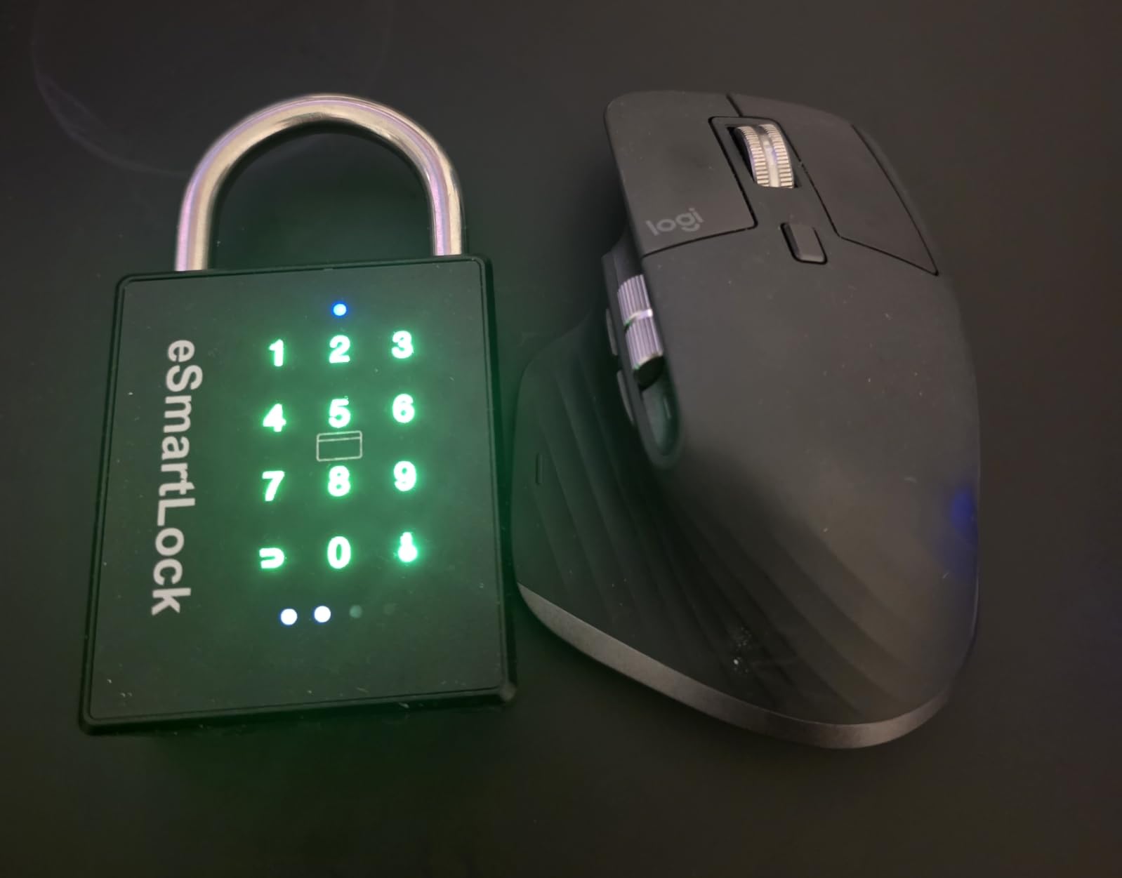 eLinkSmart Heavy Duty Smart Padlock with Key, Pad Lock with Code Keypad, Weatherproof Bluetooth RFID Keyless Electronic Digital Combination Lock for Gate Outdoor Fence Storage Unit Locker Shed Pool customer photo 2