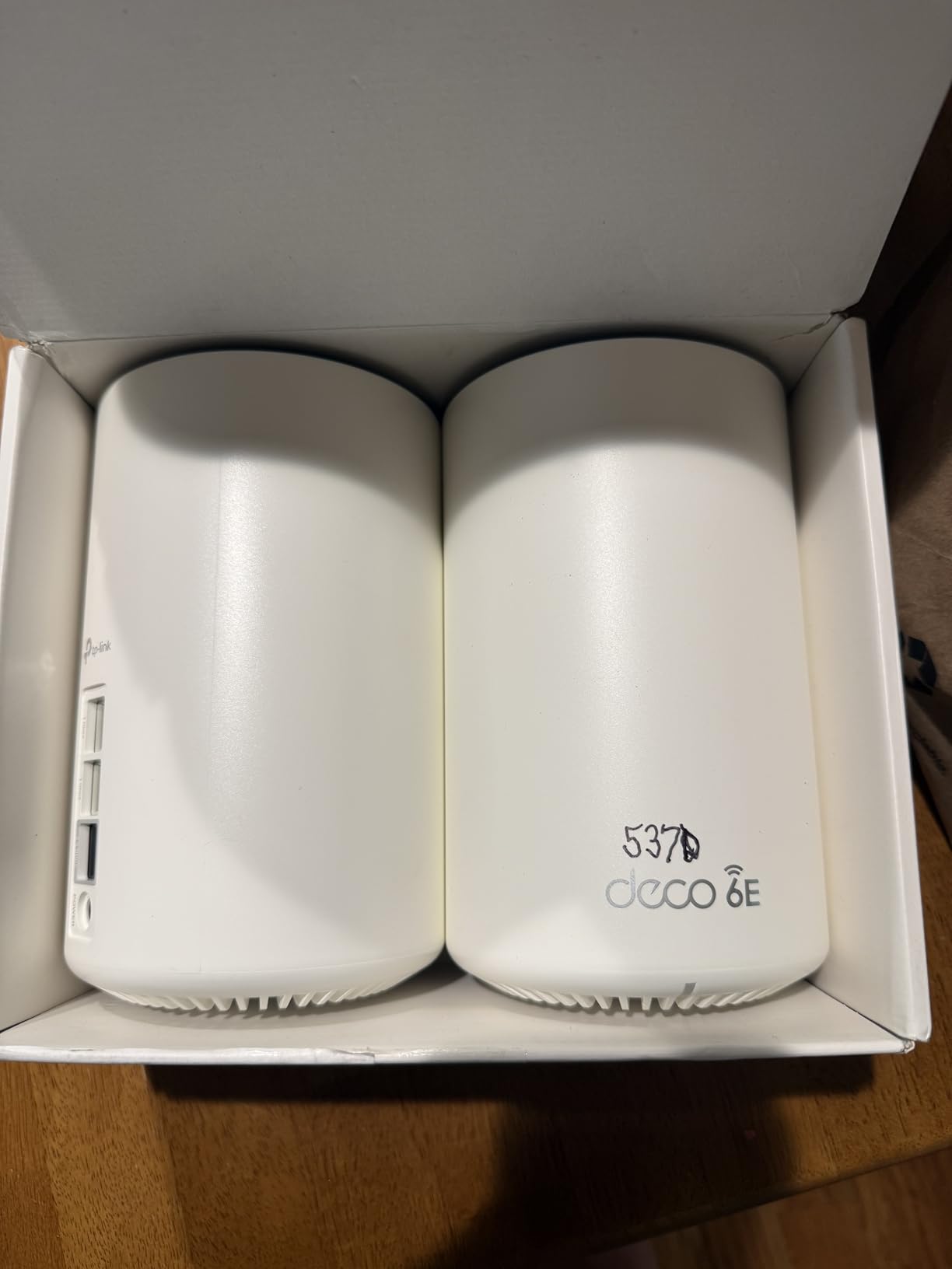 TP-Link Deco XE70 Pro AXE4900 Tri-Band WiFi 6E Mesh WiFi Router - 1 x 2.5Gbps WAN/LAN Port, 2 x 1 Gbps LAN Ports, 4.9 Gbps Wi-Fi 2,900 Sq. Ft Coverage, Connect up to 200 Devices, 1-Pack customer photo 1