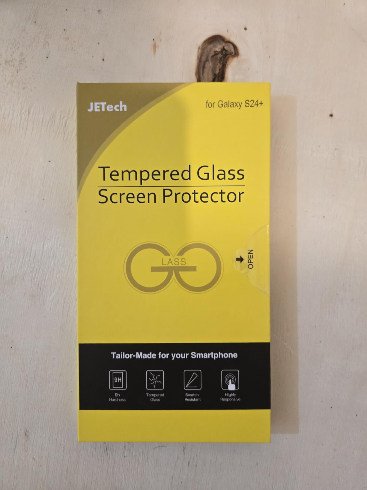 JETech Privacy Screen Protector for Samsung Galaxy S24 Ultra, 2-Pack | Anti-Spy Privacy Protection, Tempered Glass, Fingerprint Unlock Compatible customer photo 1