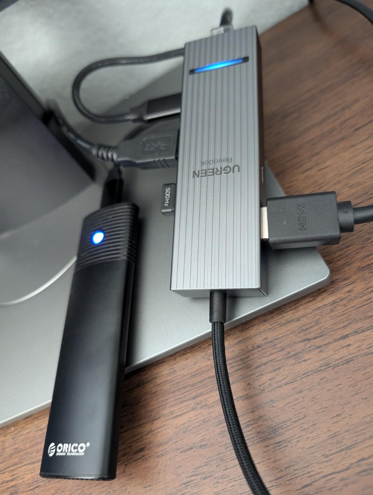 UGREEN Revodok Pro 6 in 1 USB C Hub Gigabit Ethernet Adapter 4K 60Hz HDMI | 100W PD Charging, 10Gbps USB A&C 3.2 Data Ports Compatible with MacBook Neo/Pro/Air, iPad, Steam Deck customer photo 2