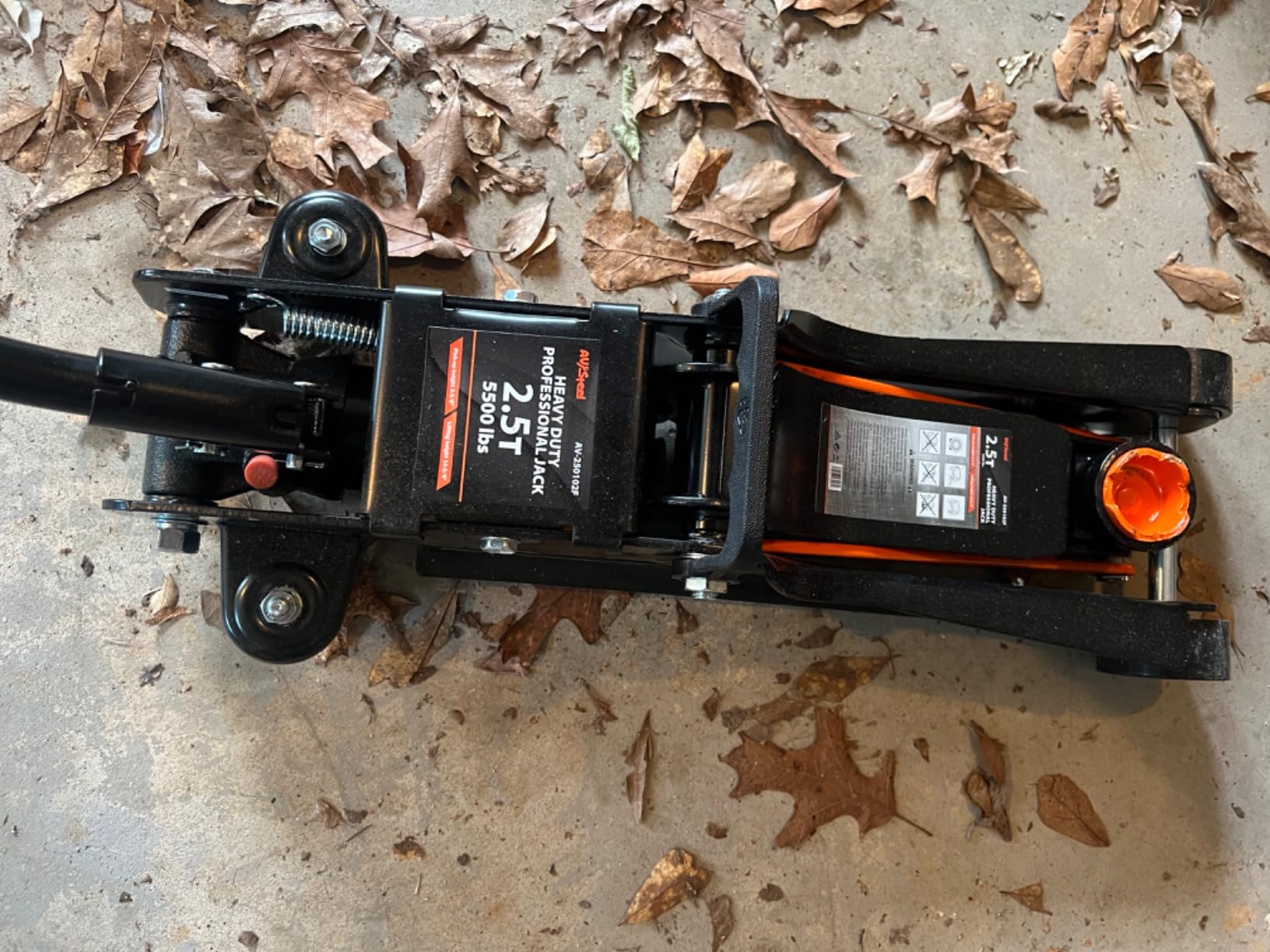 Low Profile Floor Jack 2.5 Ton (5000 lbs), Lift Range 3.4