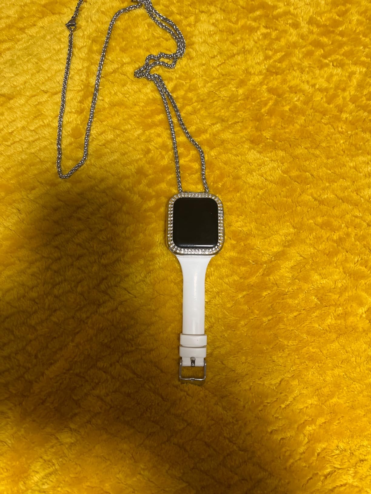 Necklace Adapter Pendant Compatible with Apple Watch, Infinity & Double Loop Connector Comes with 32inch Stainless Rollo Wheat Chain 3mm for iWatch Series 10/9/8/7/6/5/4/SE/Ultra 2/Ultra customer photo 1