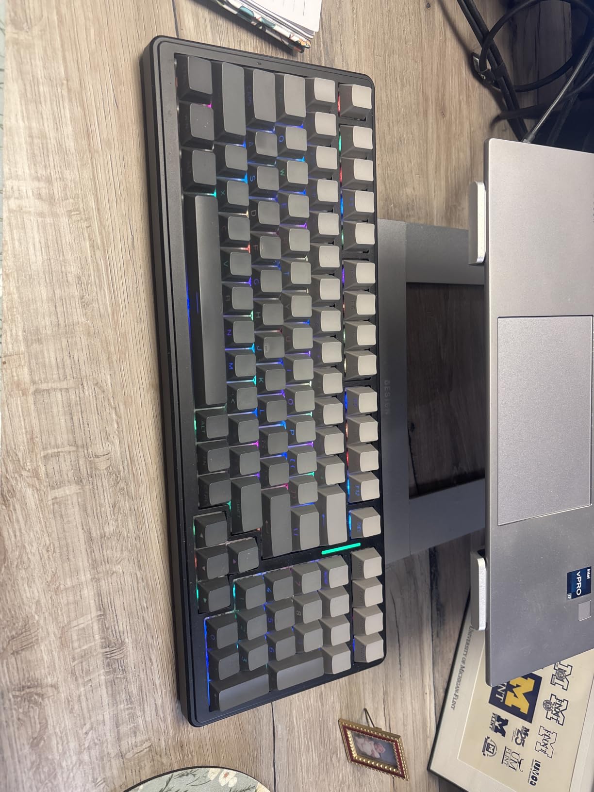 AULA F87 Pro Wireless Mechanical Keyboard, Tri-Mode BT5.0/2.4GHz/USB-C Hot Swappable Custom Keyboard, 75% TKL RGB Backlit Gaming Keyboards customer photo 1