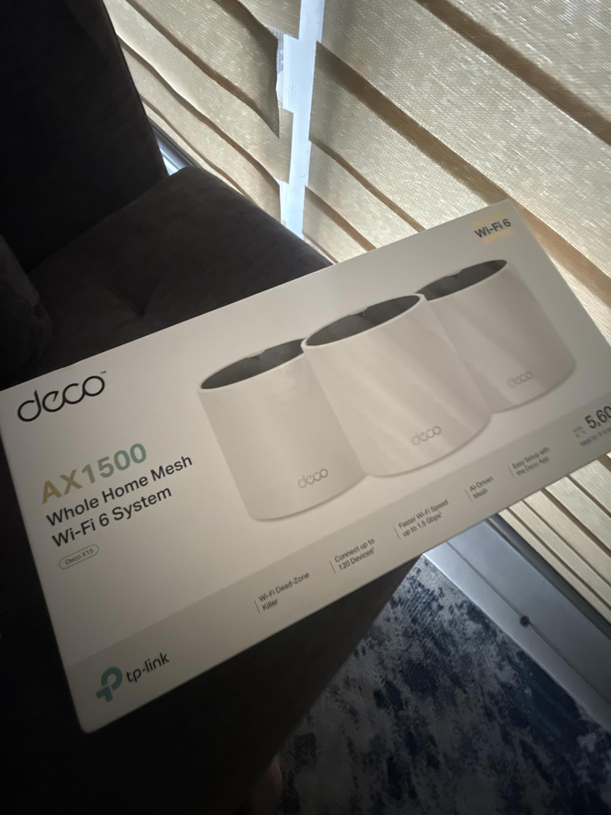 TP-Link Deco X15 Dual-Band AX1500 WiFi 6 Mesh Wi-Fi System, 2-Pack, Covers up to 3,900 sq.ft. customer photo 2