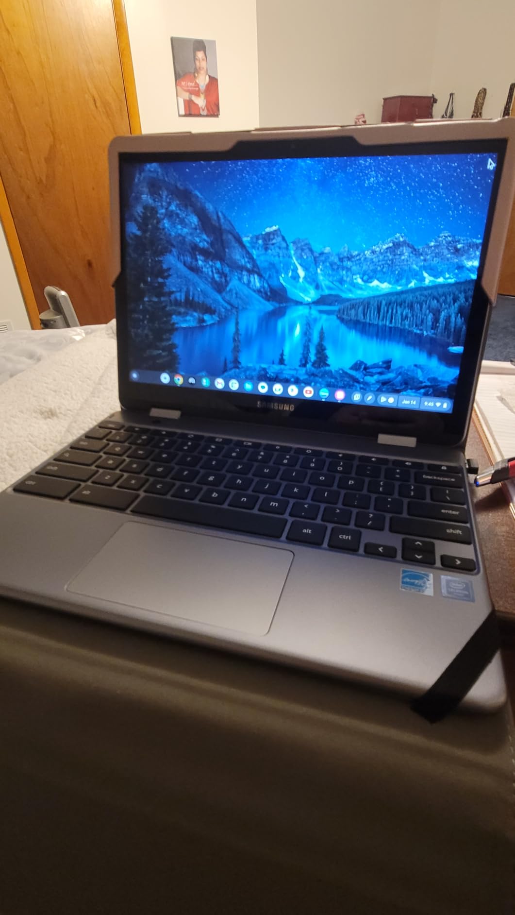 Samsung Chromebook Plus V2 360 2-in-1 Laptop w/Dual Webcam (12.2