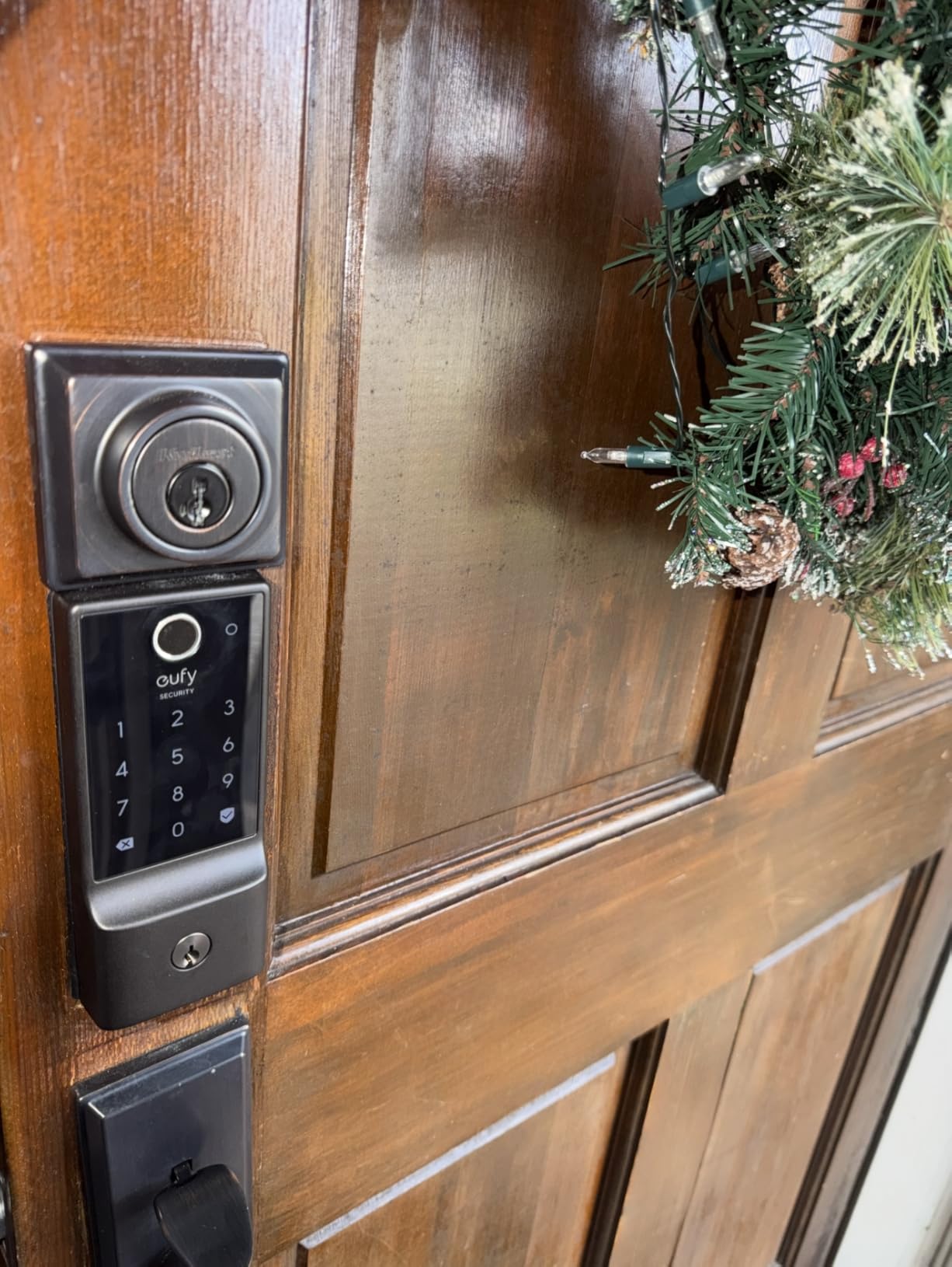 eufy Security Smart Lock Front Door Lever Set, Keyless Entry Deadbolt customer photo 2