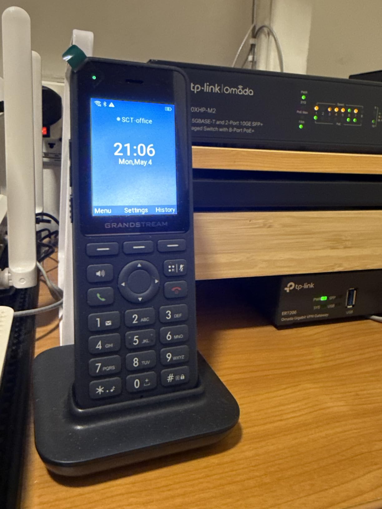 Grandstream Cordless WiFi IP Phone WP826 SIP Phone customer photo 1
