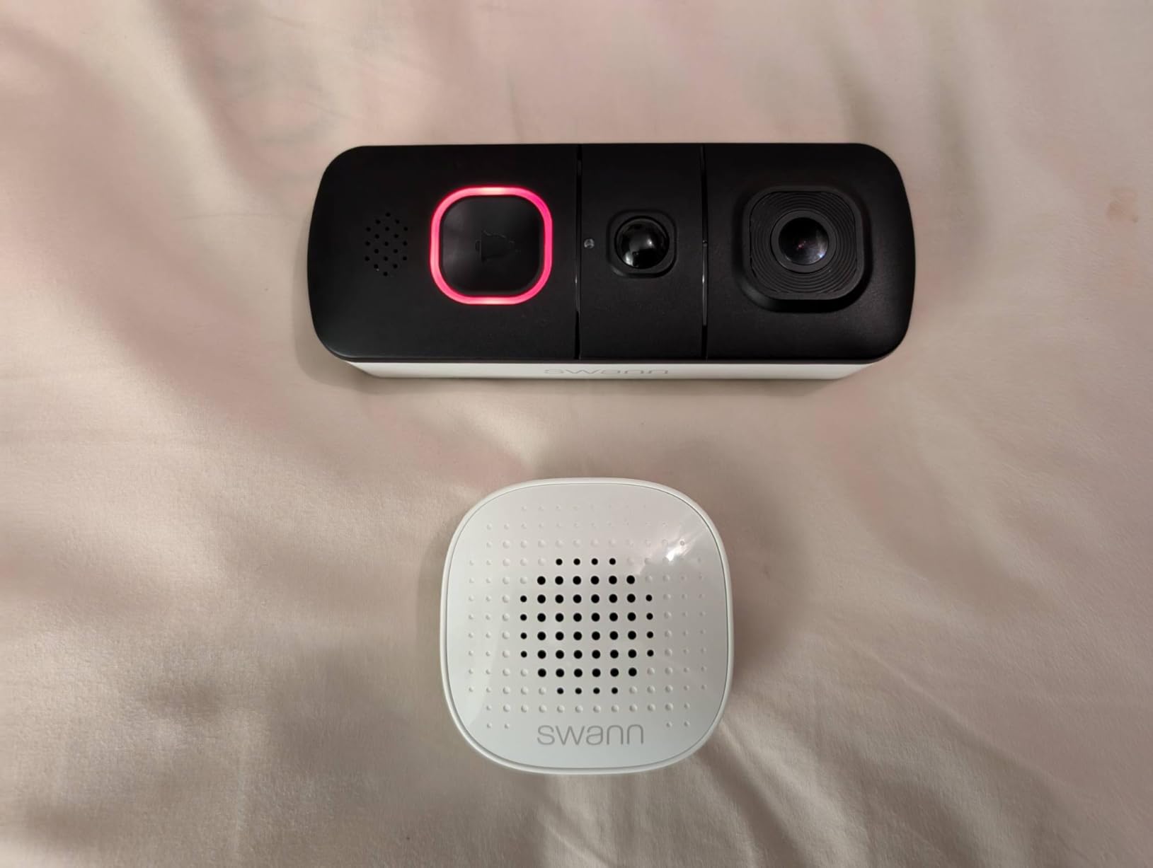 Swann EVO Video Doorbell: HD Video, Wired or Wire-Free, 140° Head-to-Toe View, Advanced Person/Sound/Motion Detection, Live View, Night Vision, 2-Way Talk, Local/Cloud Storage, Weatherproof, w/Chime customer photo 1
