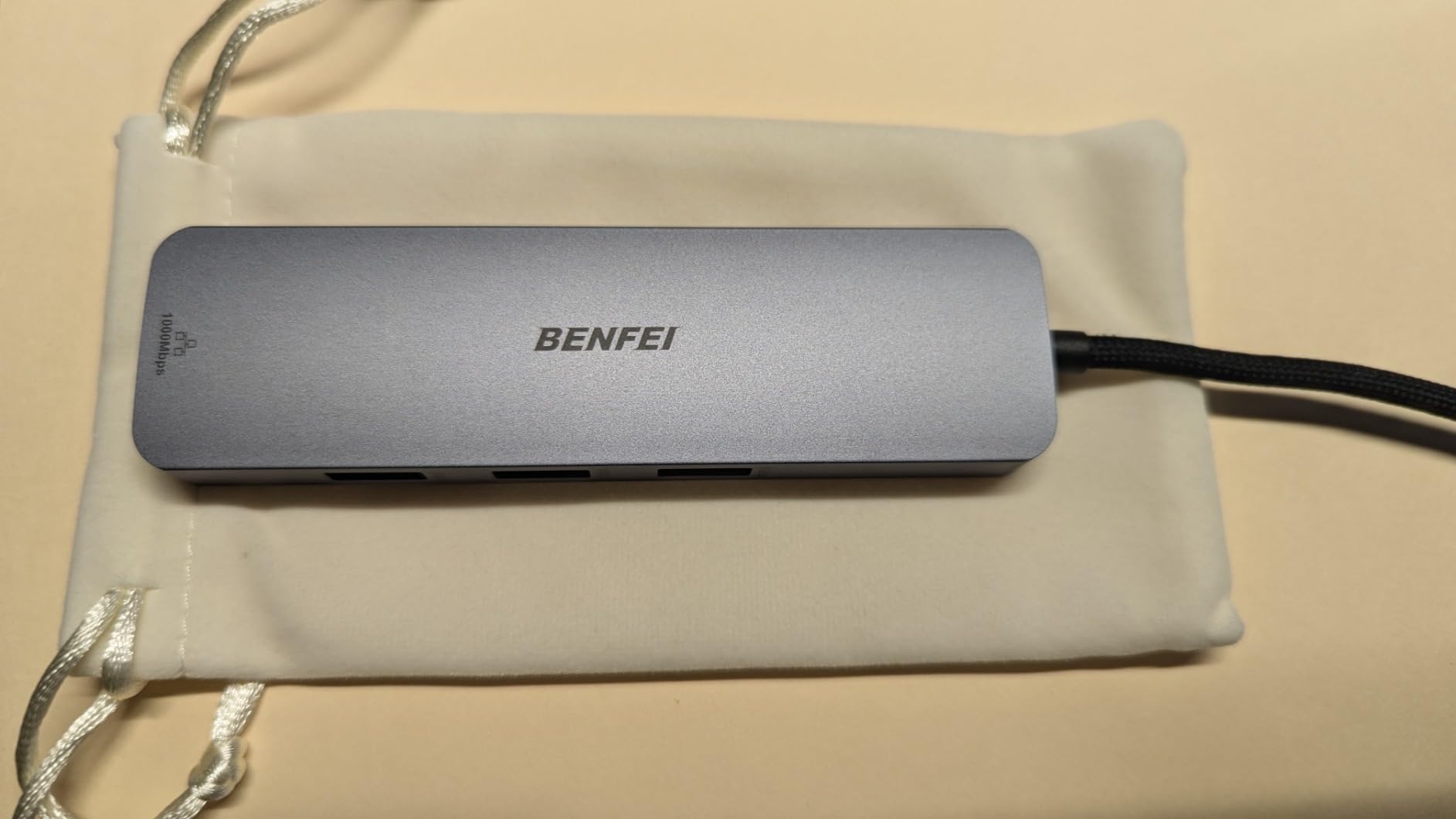 BENFEI USB C HUB 6-in-1 with HDMI(4K@60Hz), Gigabit Ethernet, 100W Power Delivery, 3*USB 3.0, Silicone Cable, Aluminum Case Compatible with iPhone 15 Pro/Max, MacBook, iPad Pro, iMac, S23, XPS17 customer photo 1