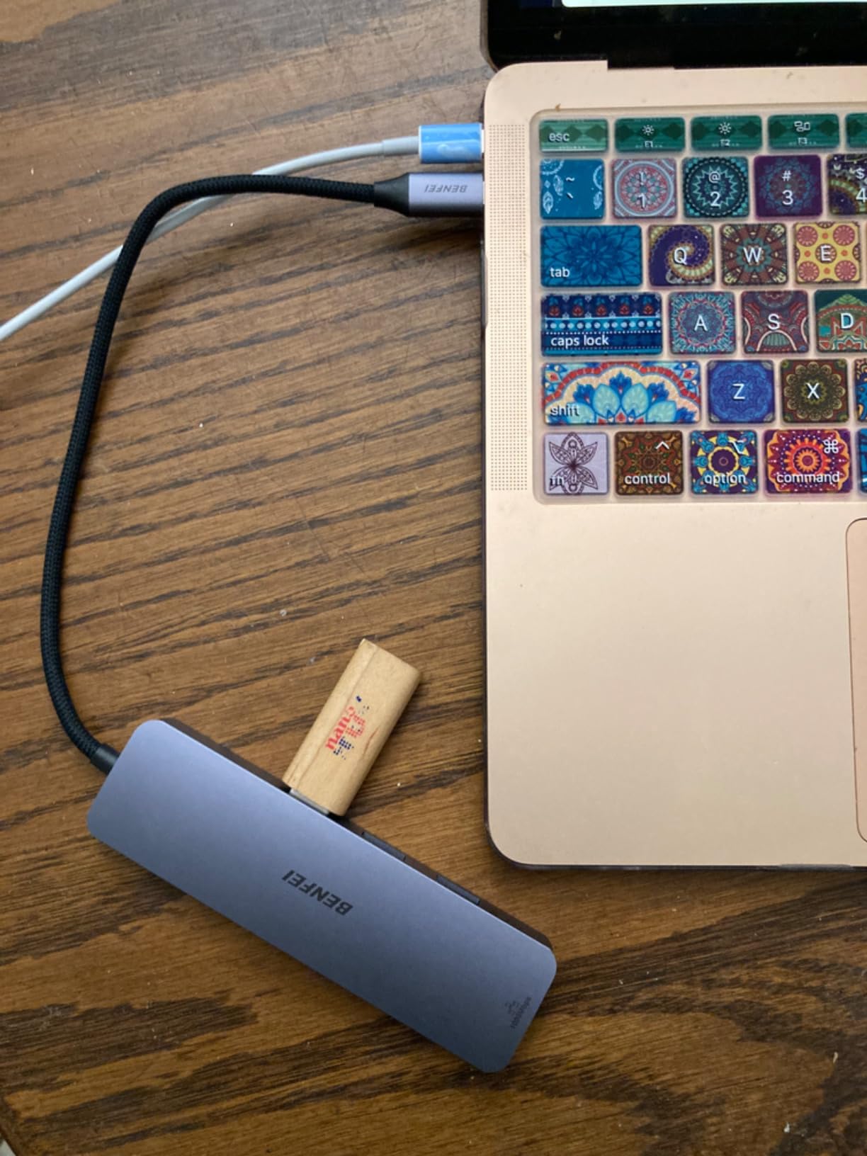 BENFEI USB C HUB 6-in-1 with HDMI(4K@60Hz), Gigabit Ethernet, 100W Power Delivery, 3*USB 3.0, Silicone Cable, Aluminum Case Compatible with iPhone 15 Pro/Max, MacBook, iPad Pro, iMac, S23, XPS17 customer photo 2