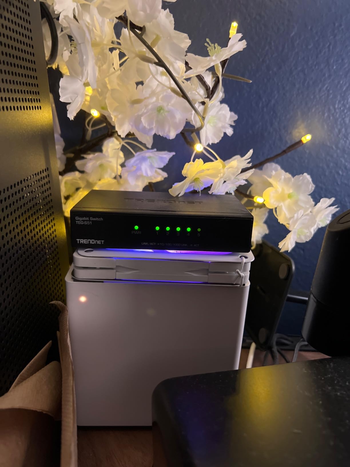TRENDnet 2-Port Gigabit Splitter with USB Type C Power, TEG-102S | Splits One Network Connection Into Two, Ethernet Splitter, USB Type C Power Cable Included, NDAA & TAA Compliant customer photo 1