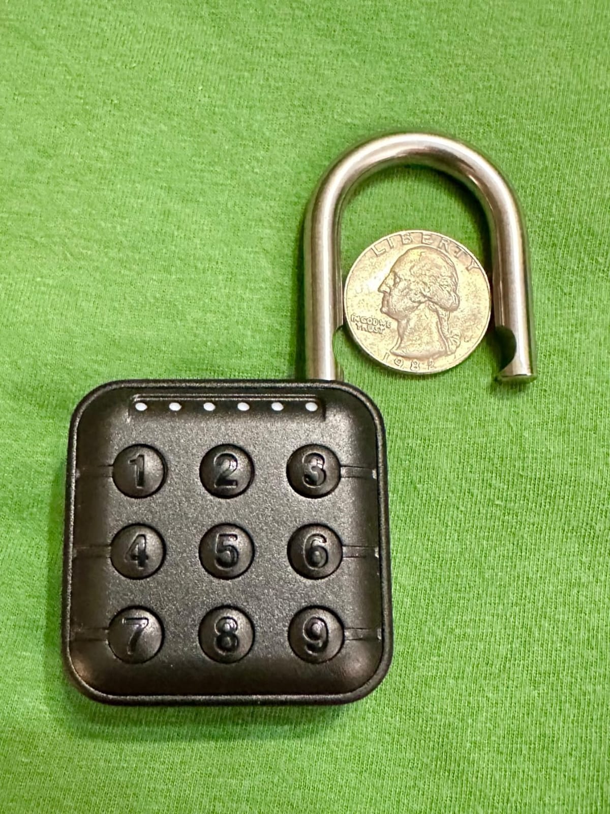 NexusLab Digital Padlock for Gym Locker & Outdoor Gate - IP67 Waterproof Electronic Combination Lock, Push Button Keypad, No App Needed. 6-Digit Smart Keyless Entry for School, Shed, Fence customer photo 2